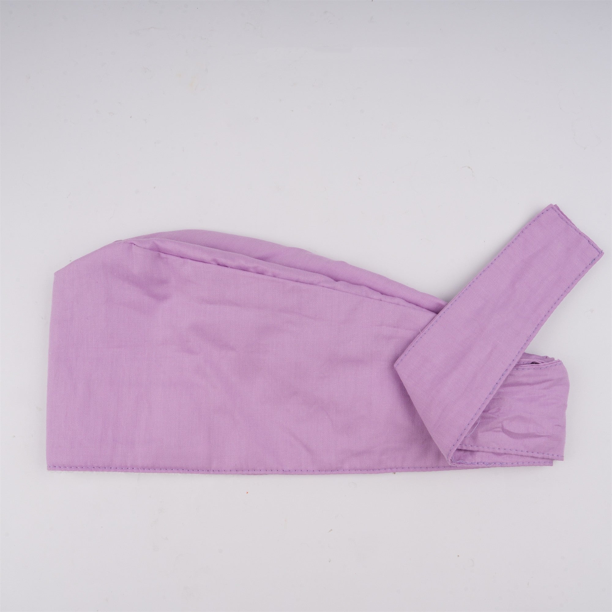 Light Purple Solid Cotton Surgical Scrub Cap - Tie-back Style