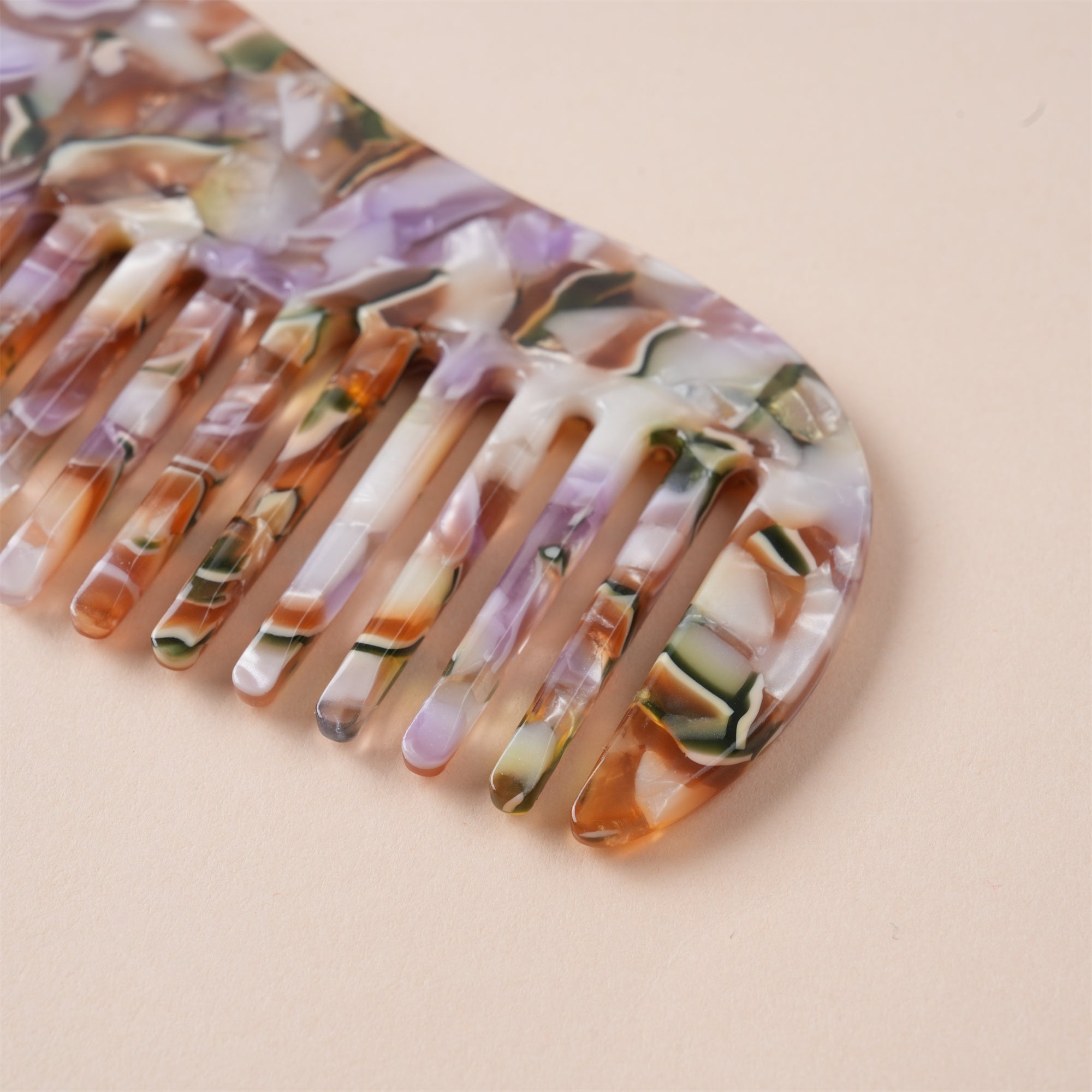 Acetate Hair Comb for Adults & Kids, Marble Tortoise Bridal Bridesmaid Gift