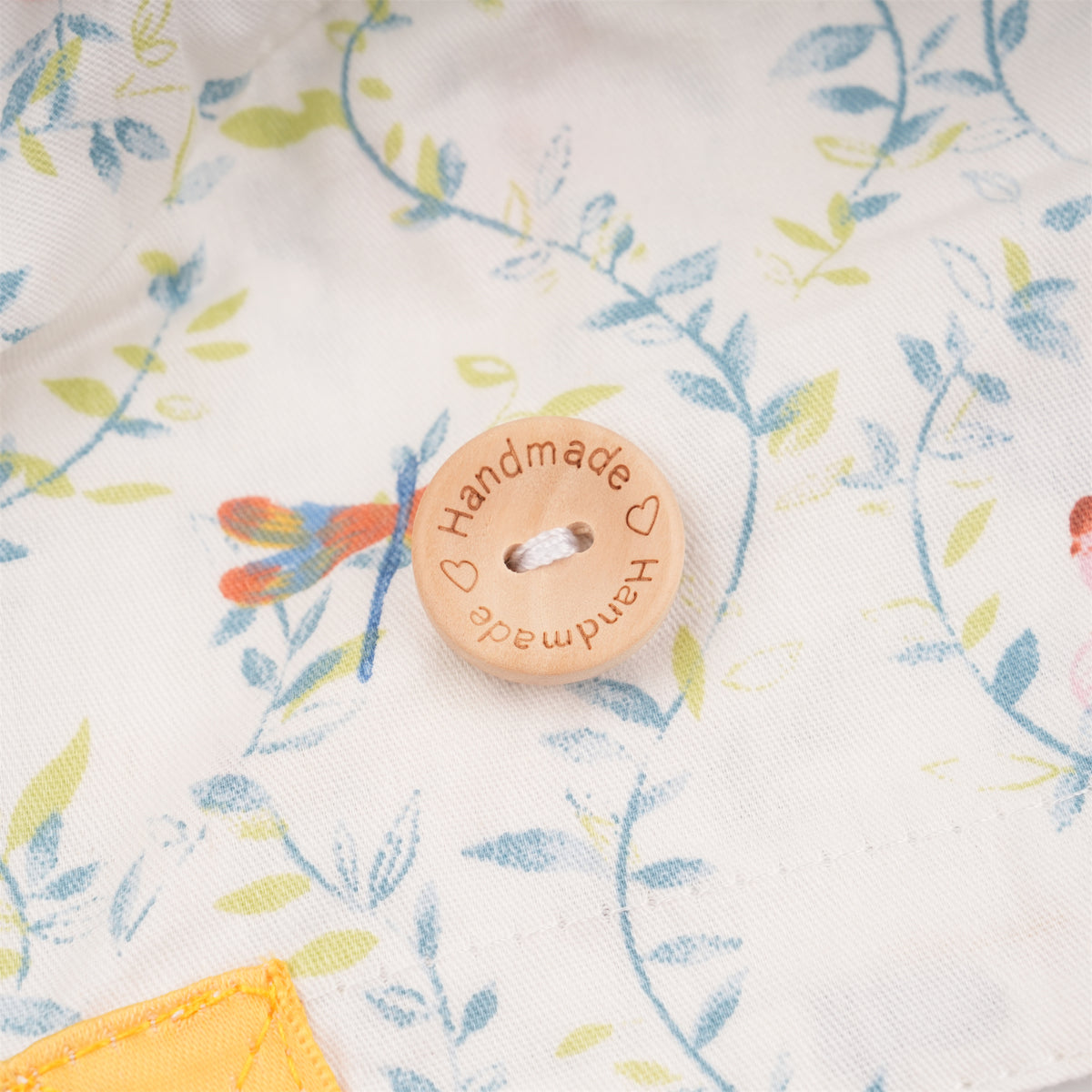 Dragonfly Leaves Cotton Ponytail Scrub Cap