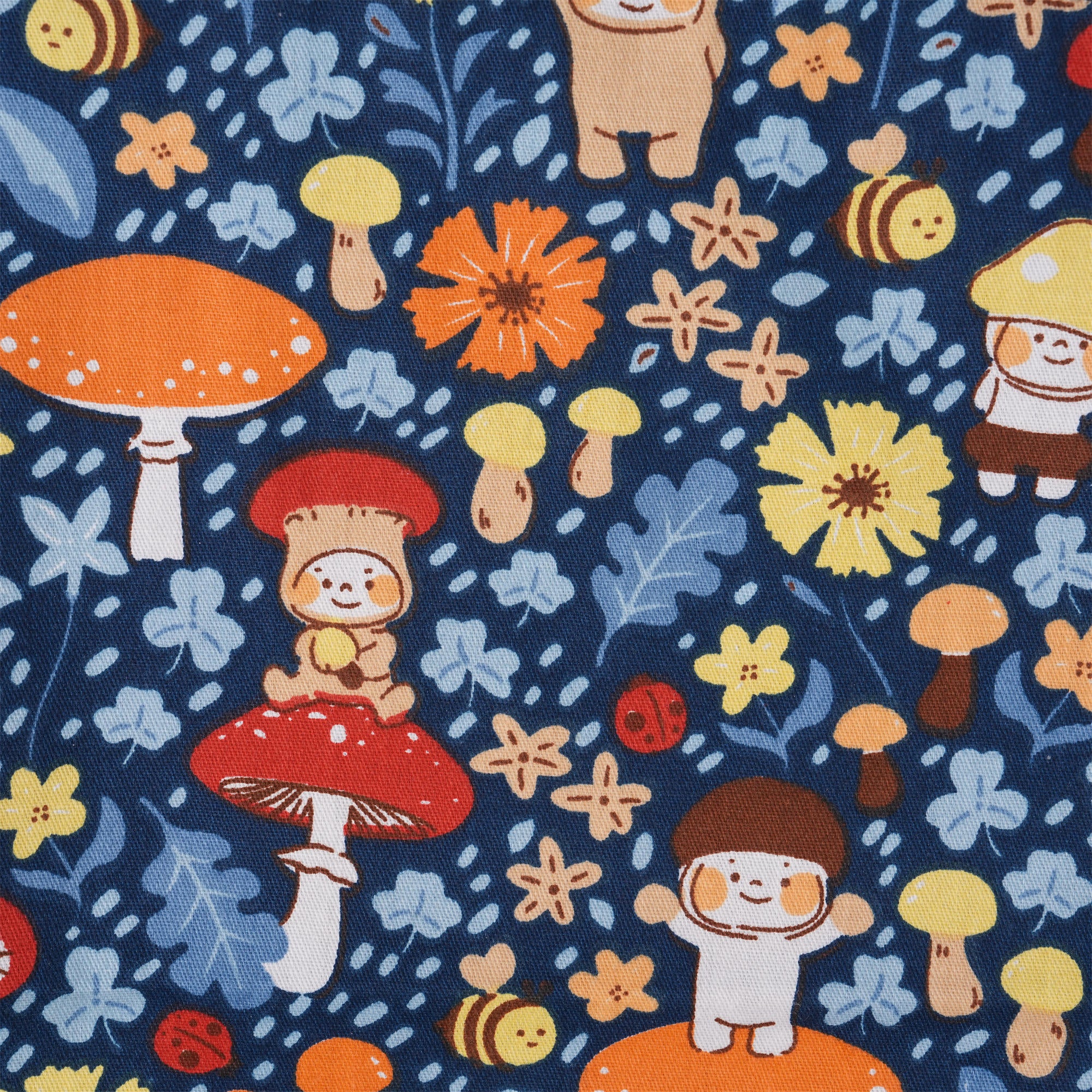 Mushroom & Orange Flowers Gift Bag,Cute Bee Plants - Eco friendly,Christmas Gift