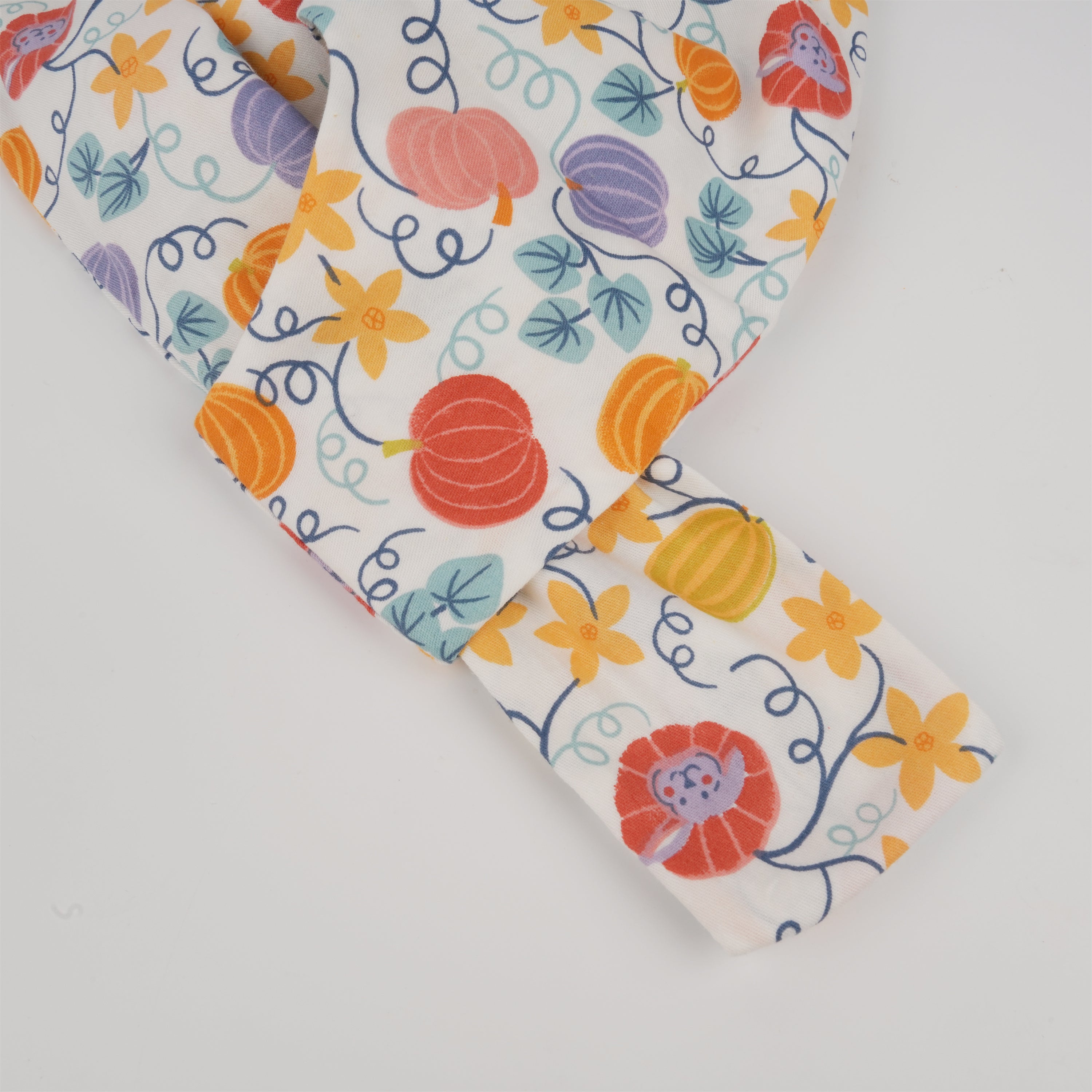 Pumpkin/Dog Print Japanese Knot Bag,Small Carry Bag