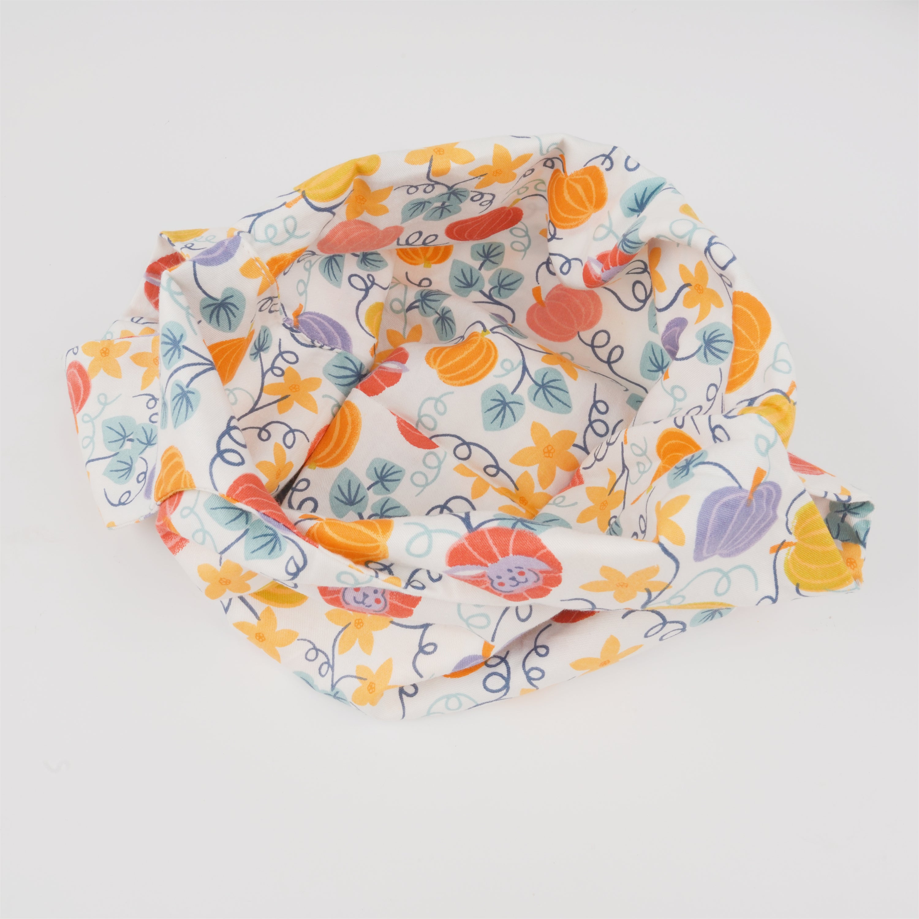 Pumpkin/Dog Print Japanese Knot Bag,Small Carry Bag