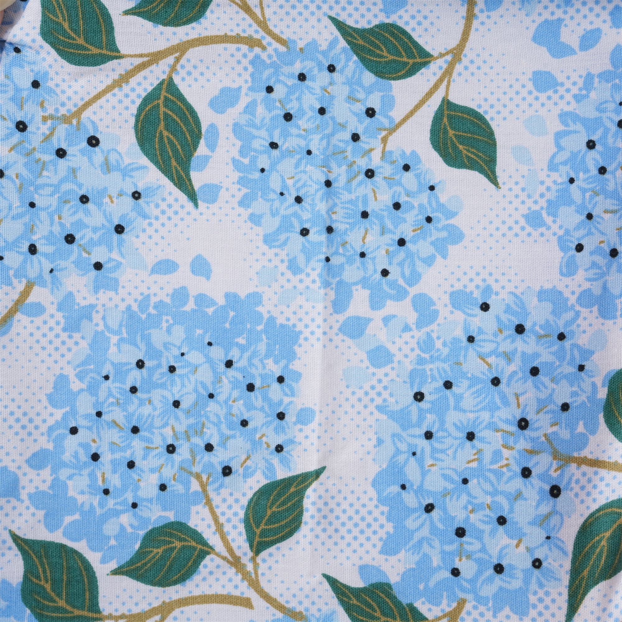 Blue Hydrangea Cotton Ponytail Scrub Cap