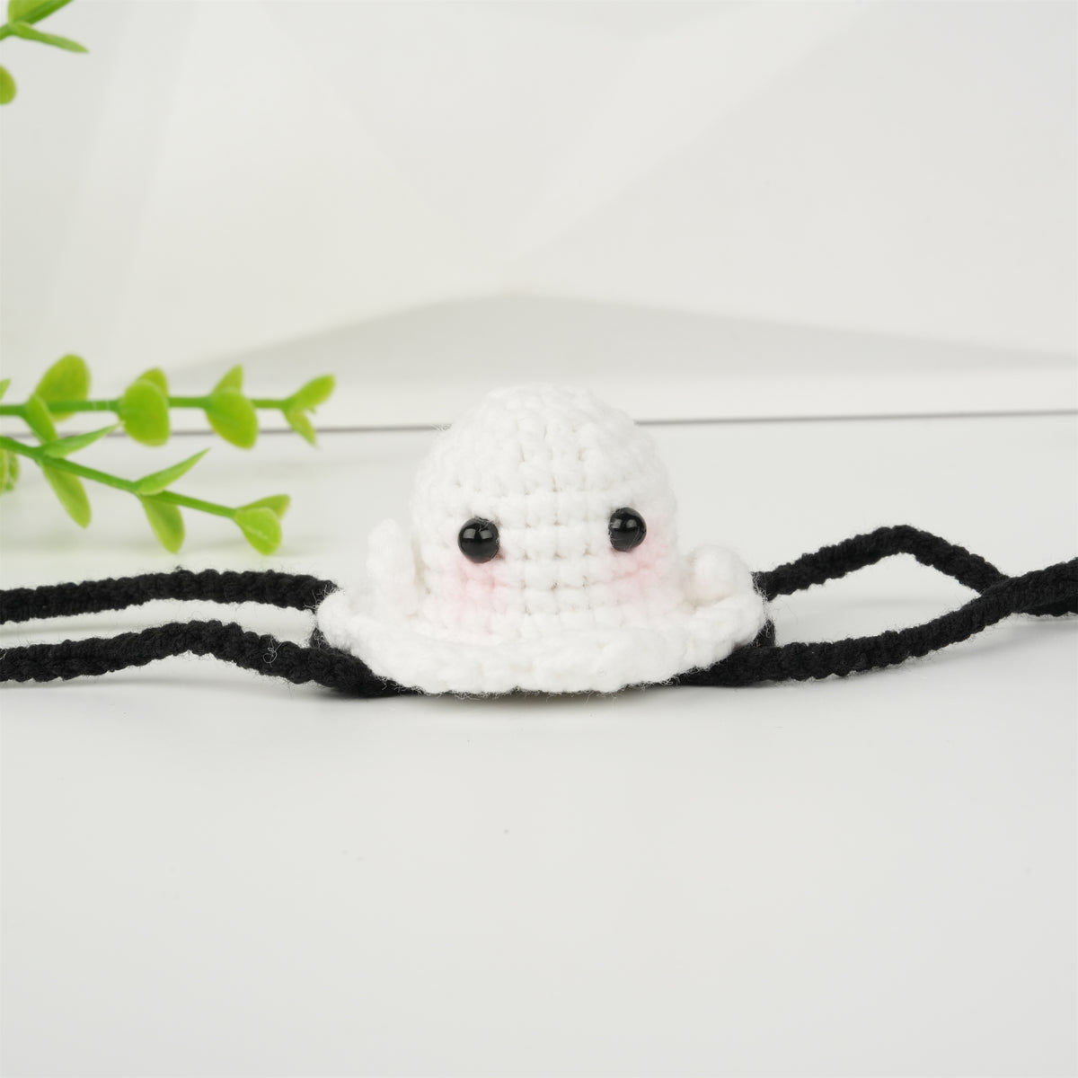 Cute Crochet Ghost Swing Car Hanging