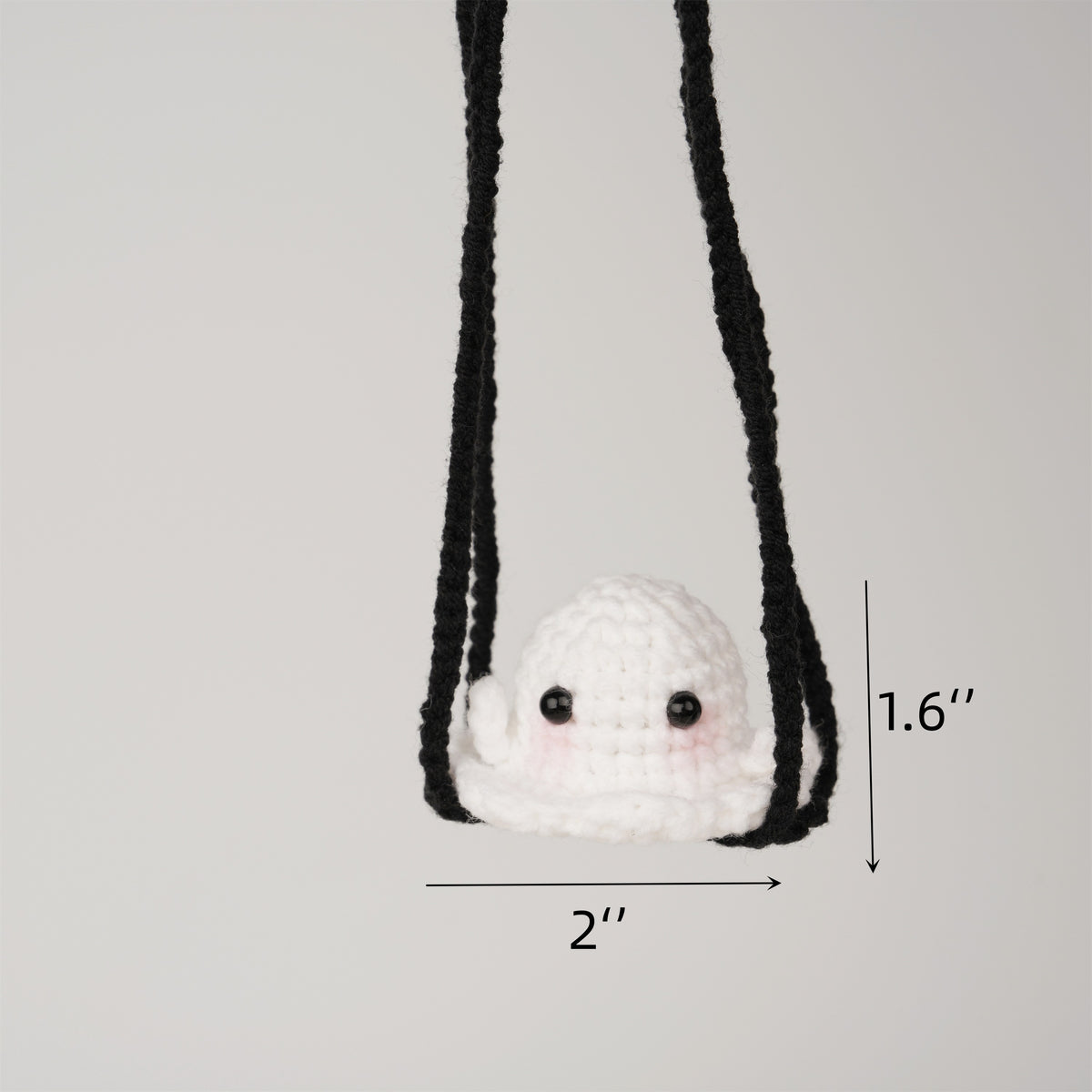 Cute Crochet Ghost Swing Car Hanging
