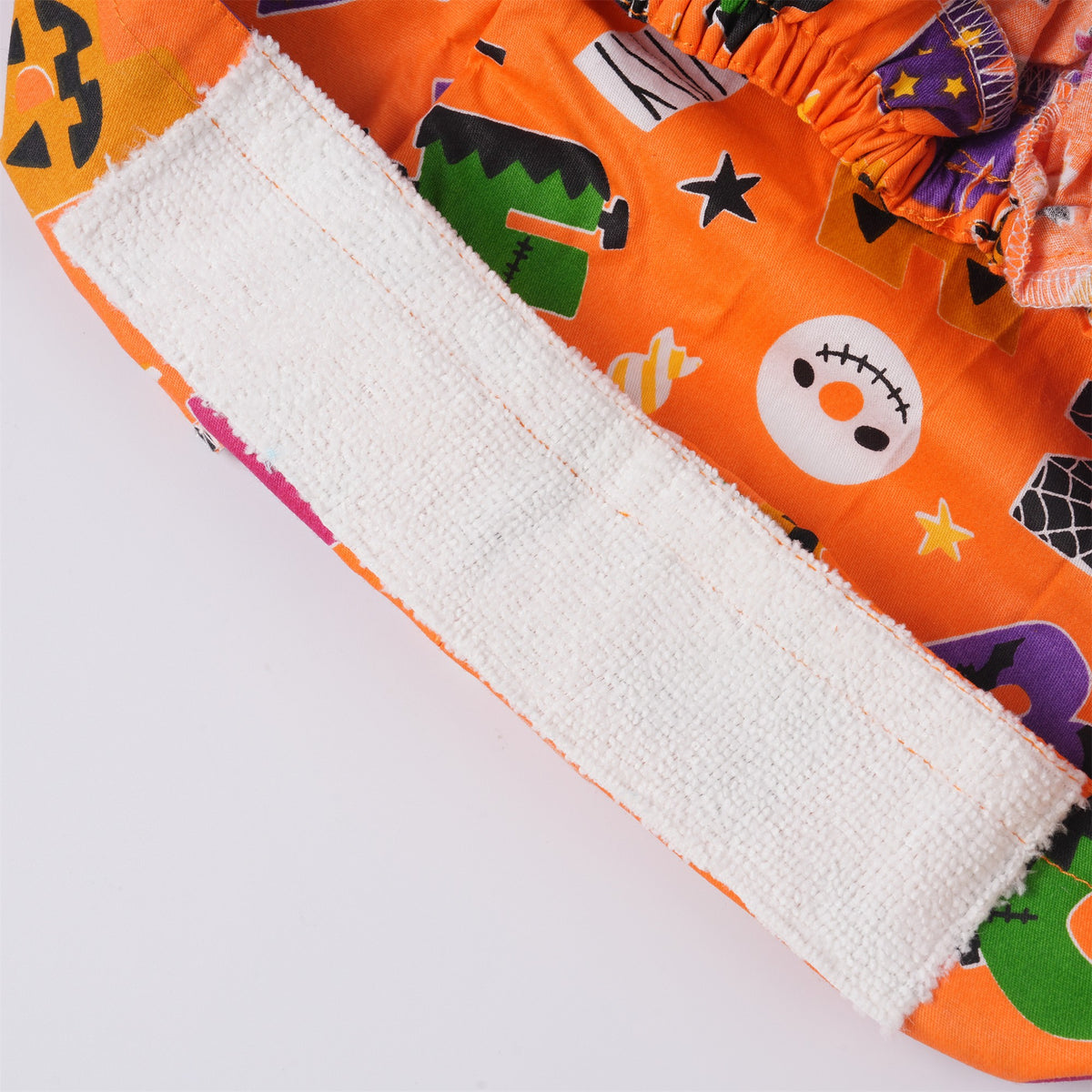 Spooky Halloween Letter Ponytail Scrub Cap