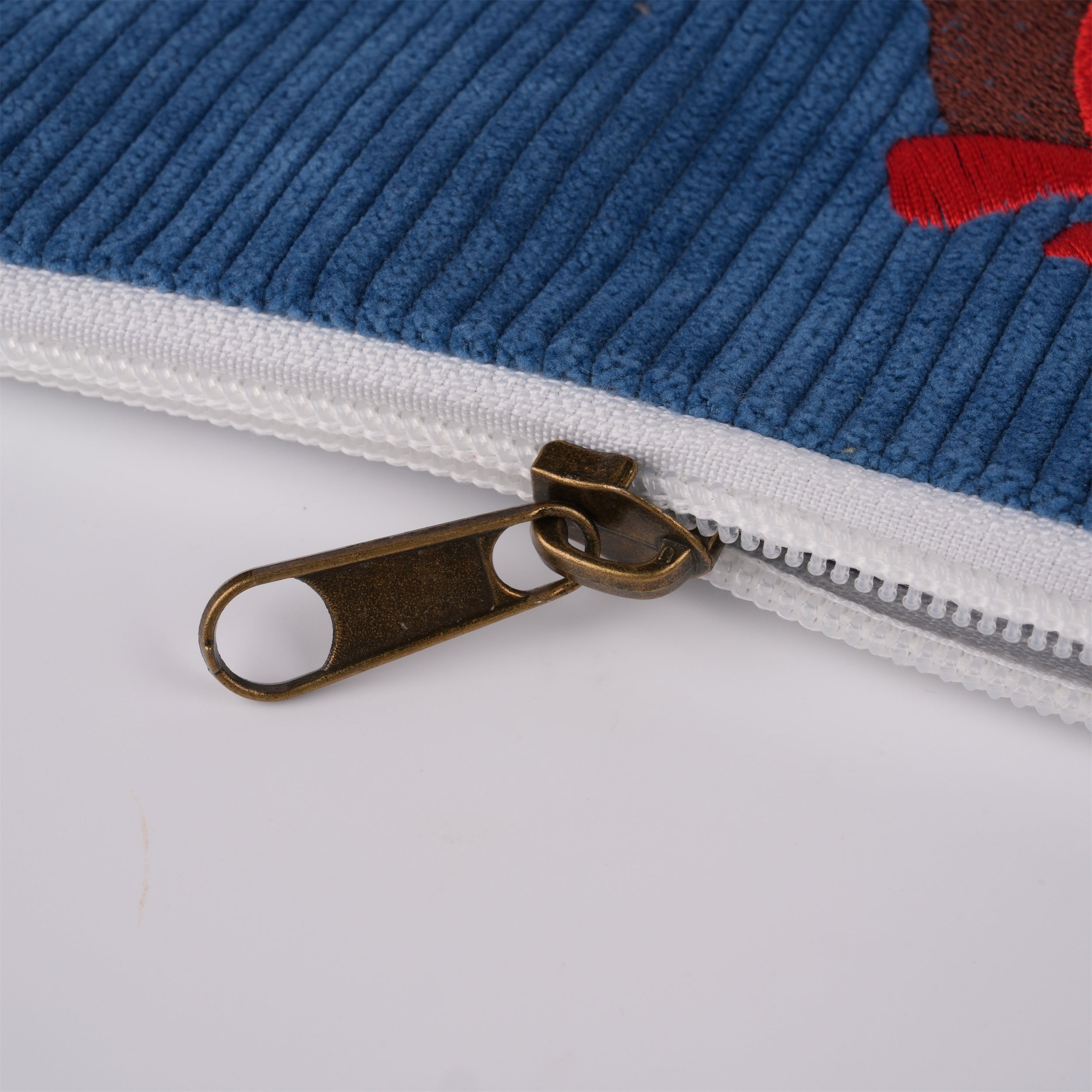 Totoro Corduroy Switch Bag with Zipper,Cute Design for Makeup & Personal Items