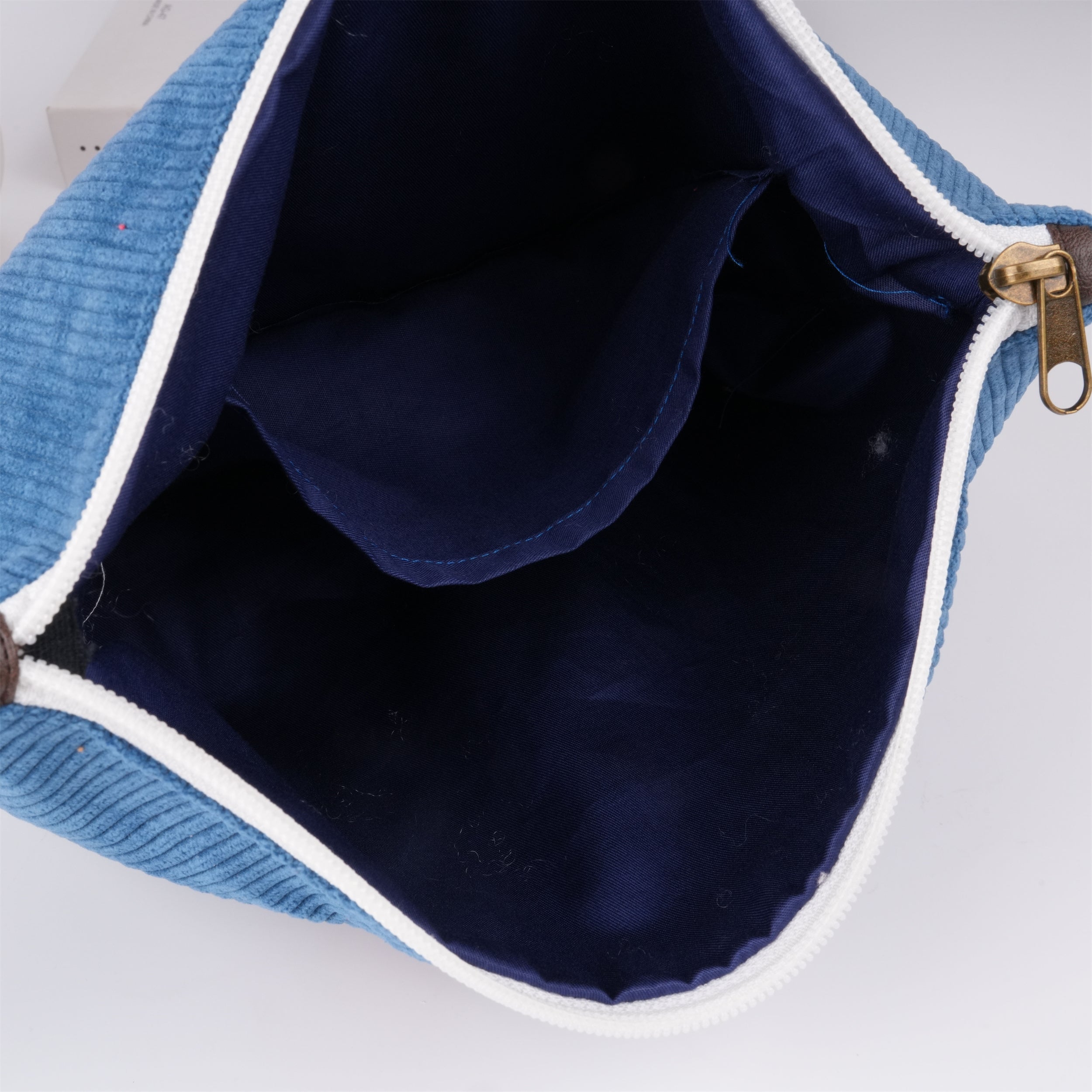 Totoro Corduroy Switch Bag with Zipper,Cute Design for Makeup & Personal Items