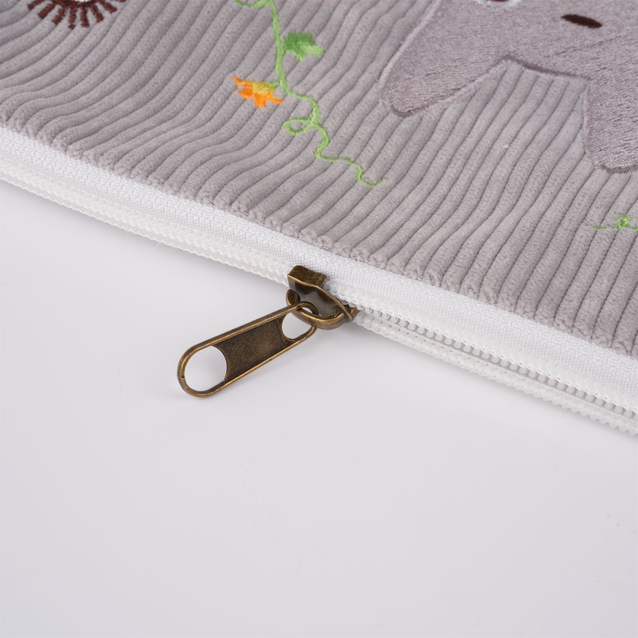 Totoro&pumpkin flower Corduroy Kindle Bag,Cute Bag for Switch/Kindle, Ideal Gift for Miyazaki Fans & Birthday Gift