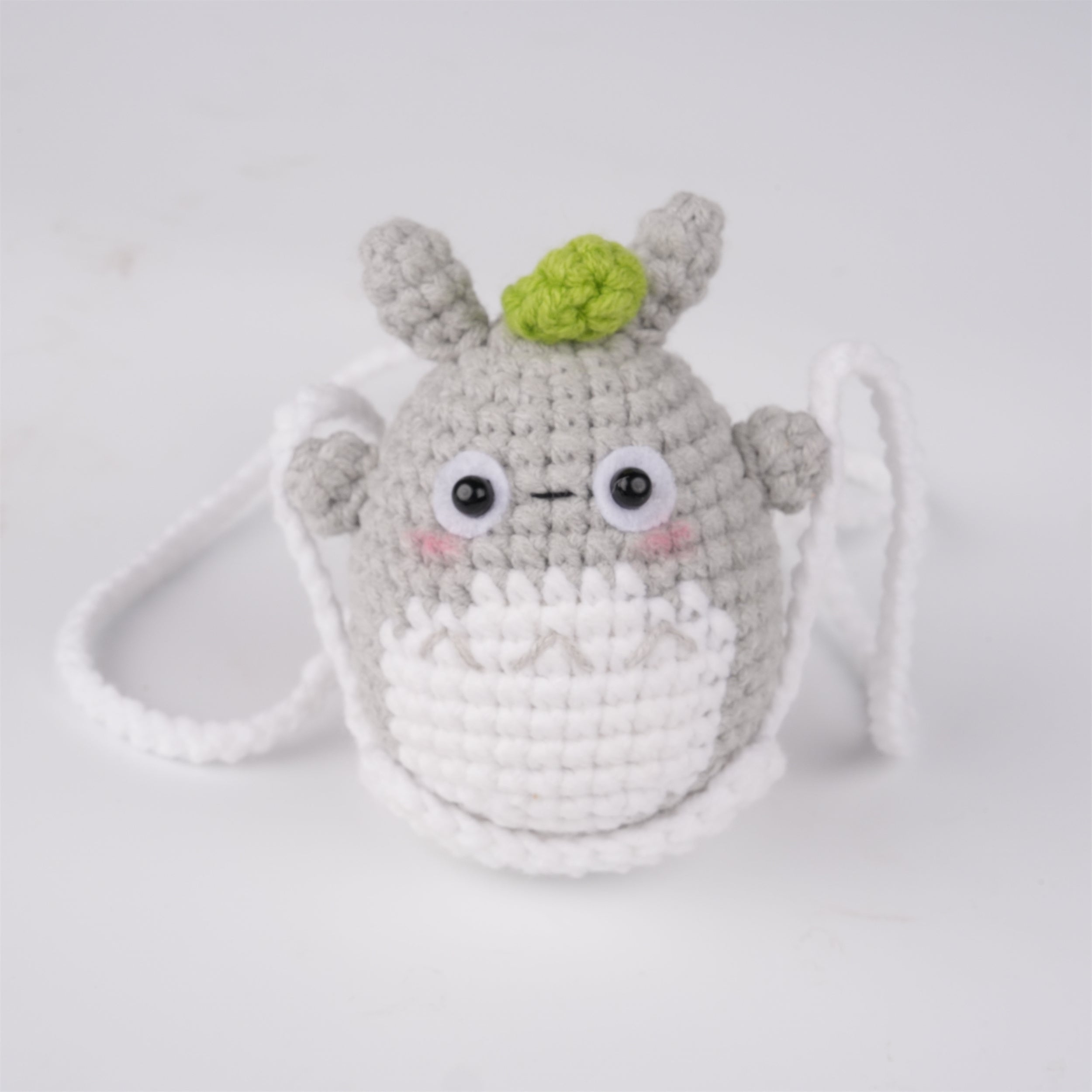 Crochet Totoro Car Hanging Decoration Mirror Hanger,Perfect Gift for Birthday