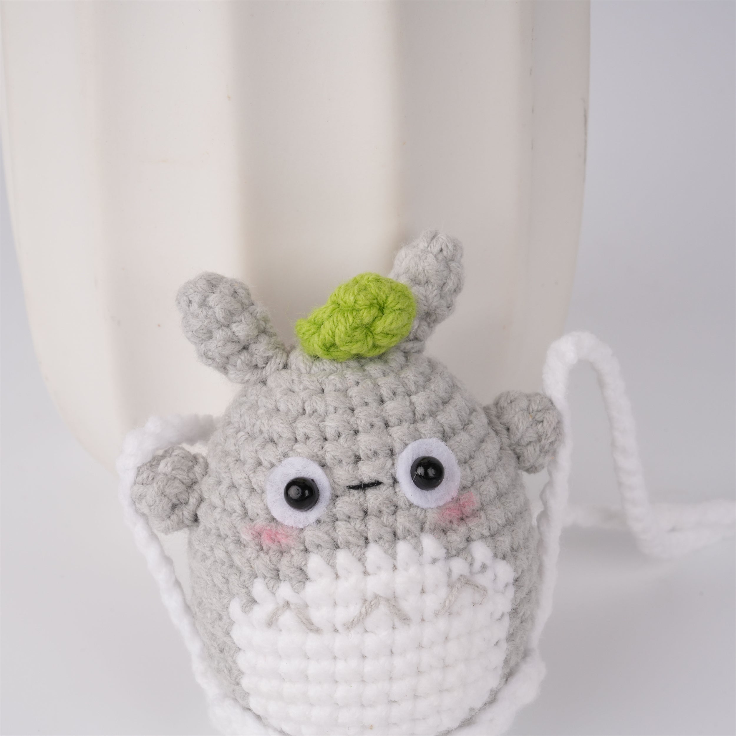 Crochet Totoro Car Hanging Decoration Mirror Hanger,Perfect Gift for Birthday