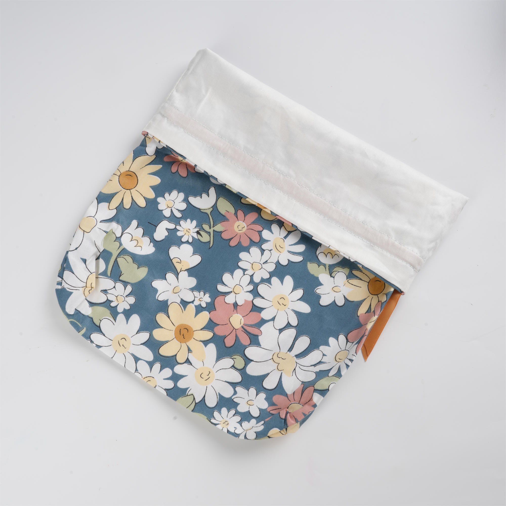 White/Orange/Pink Diasy Flower Drawstring Gift Bag,Holidy Party/Wedding Favor Gift Bag Wrapping