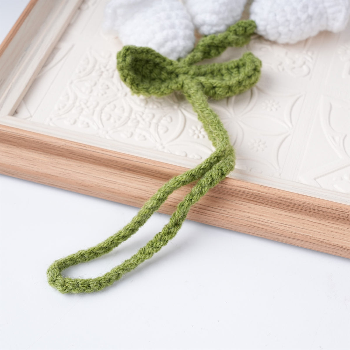 White Lily of the Valley Flowers Crochet Ornament