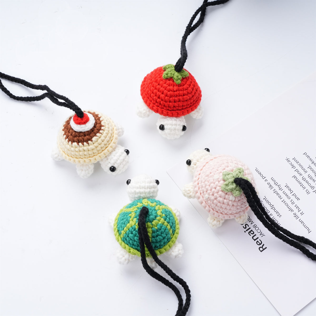 Crochet Turtle Car Accessories