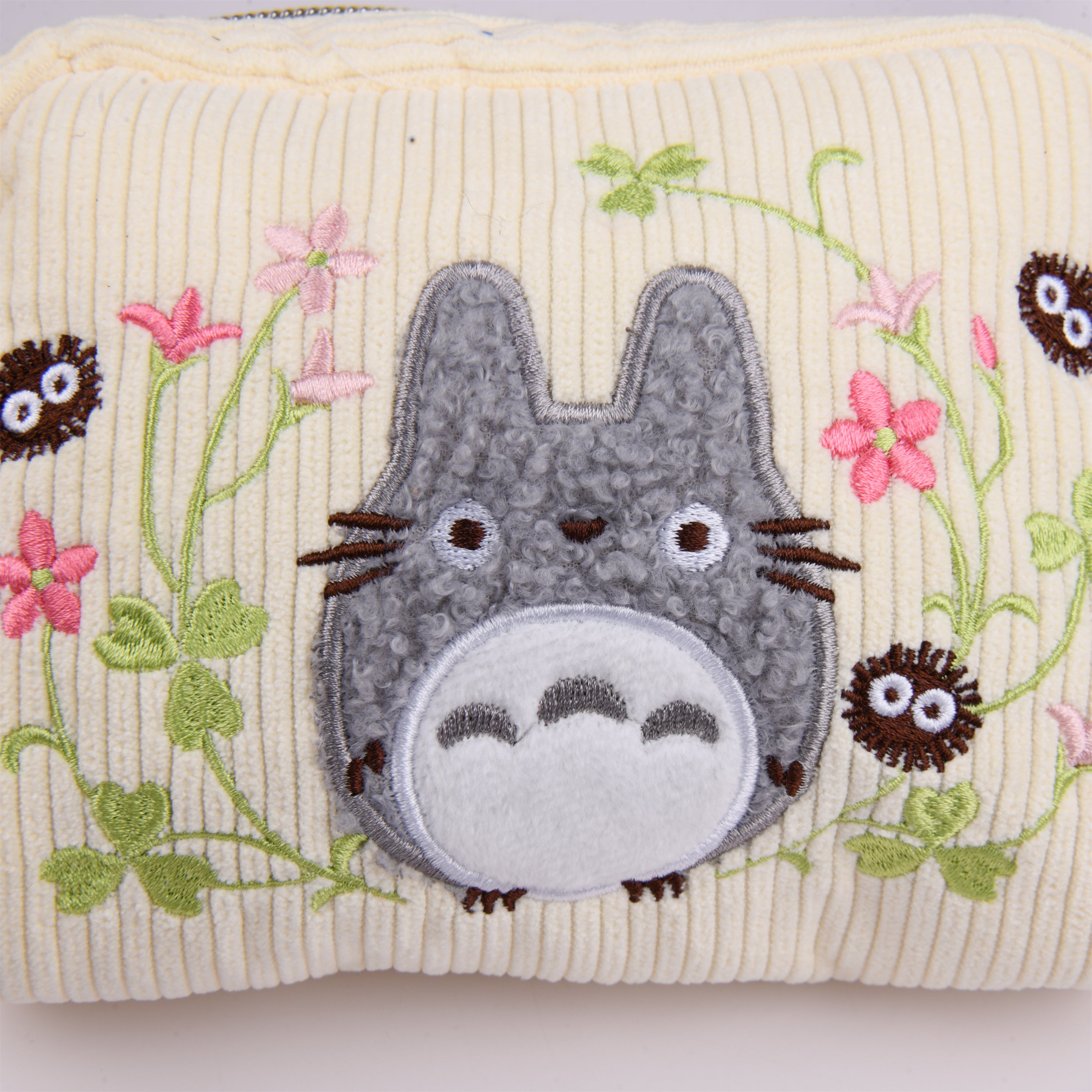 Cute Cartoon Corduroy Embroidered Totes/Makeup Bag