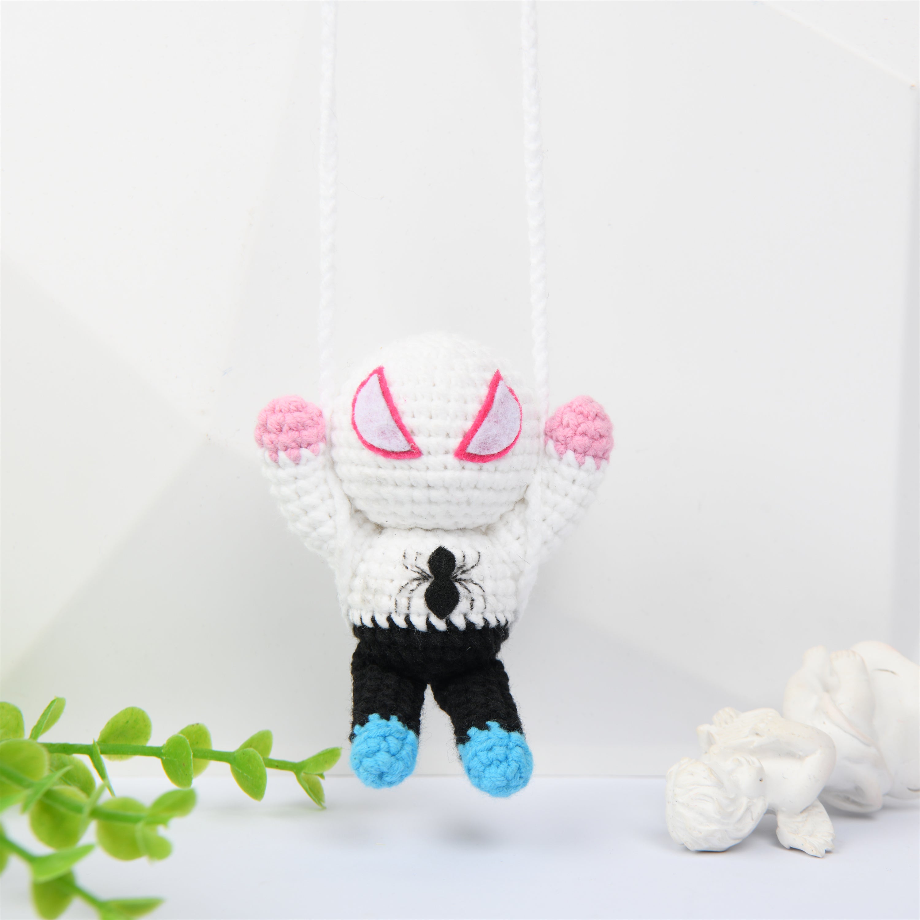 Handmade The Avengers Crochet Doll Car Pendant Oranment