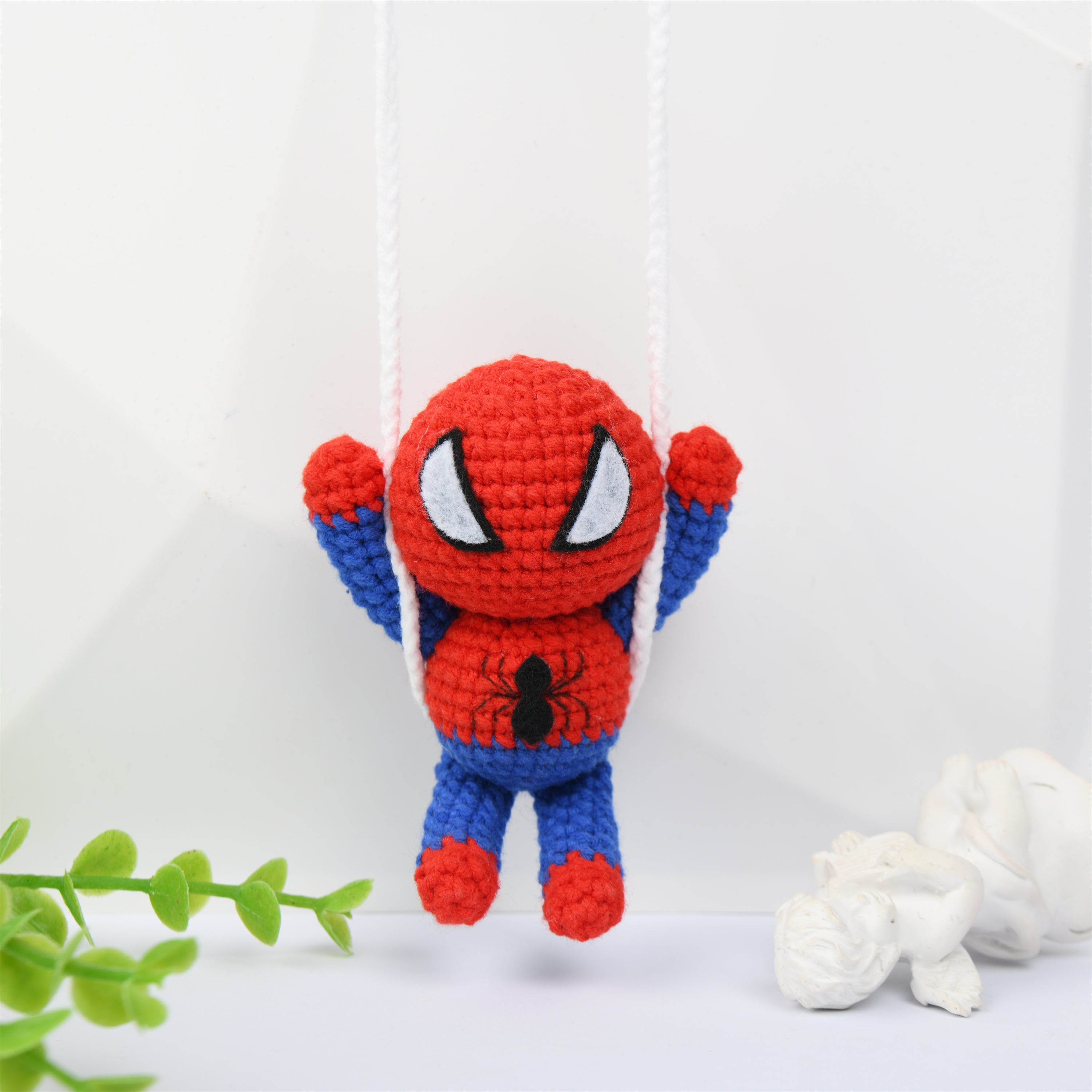 Handmade The Avengers Crochet Doll Car Pendant Oranment