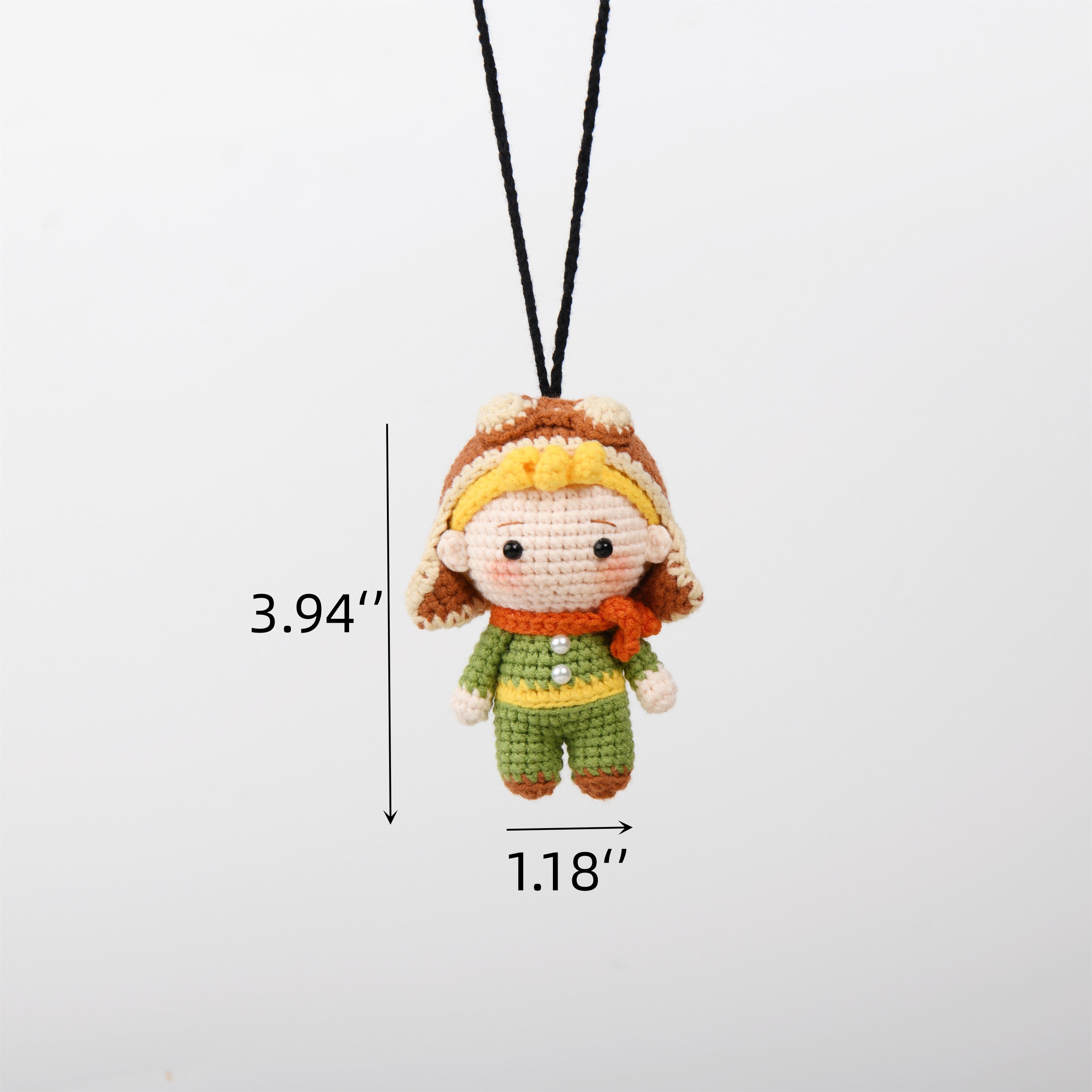 Kawaii Crochet Little Prince Ornament,Car Hanging Decor