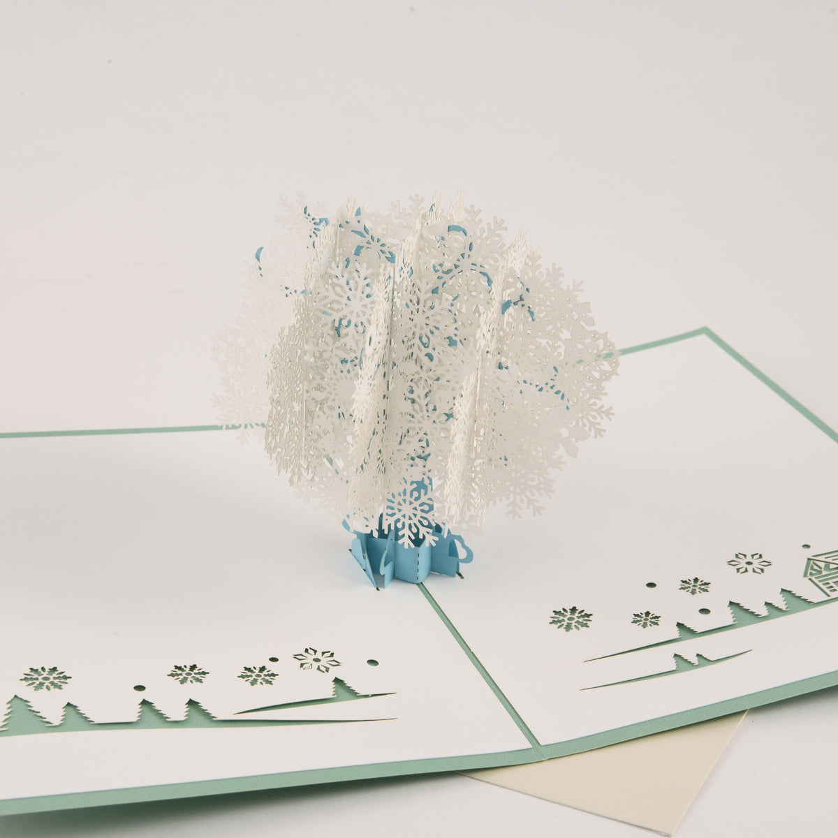 Snowflake Tree Pop Up Christmas Card
