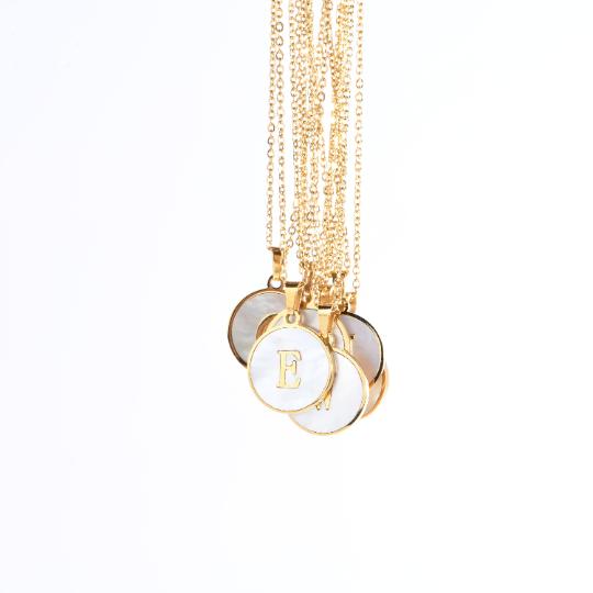 26 Letter Design Pendant Necklace, 1 Piece New Trendy Street Style Alloy Necklace