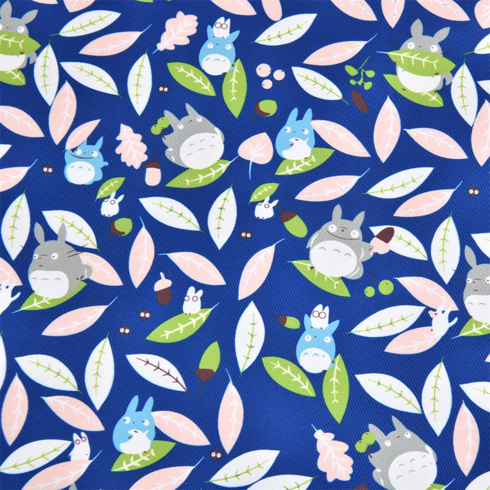 M/L Totoro Drawstring Storage Bag, Reusable Cotton Bags, Handmade Fabric Gift Wrap