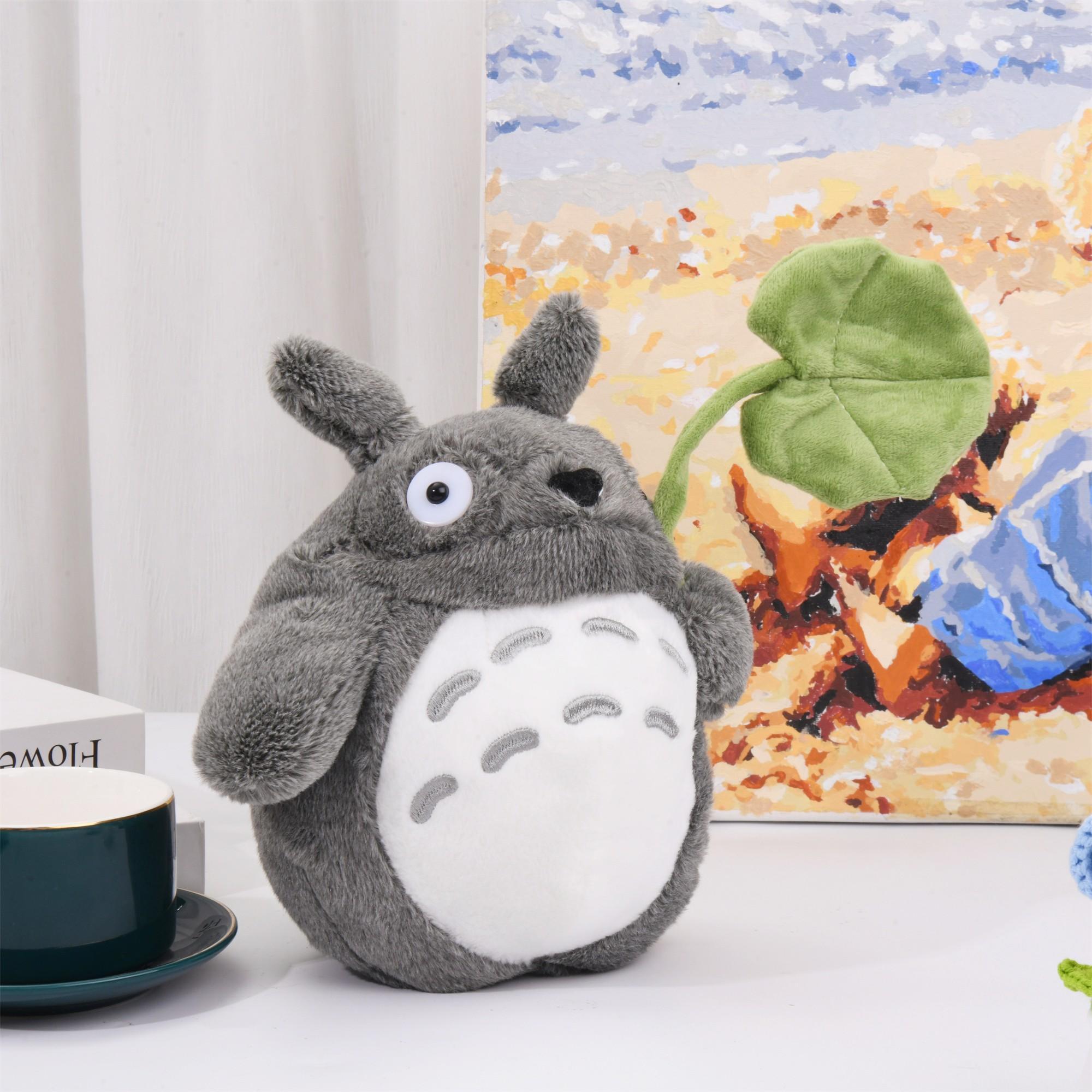 Totoro Handmade Puff Ornament - 11.81",Soft Cartoon Anime Desk Decor Toy