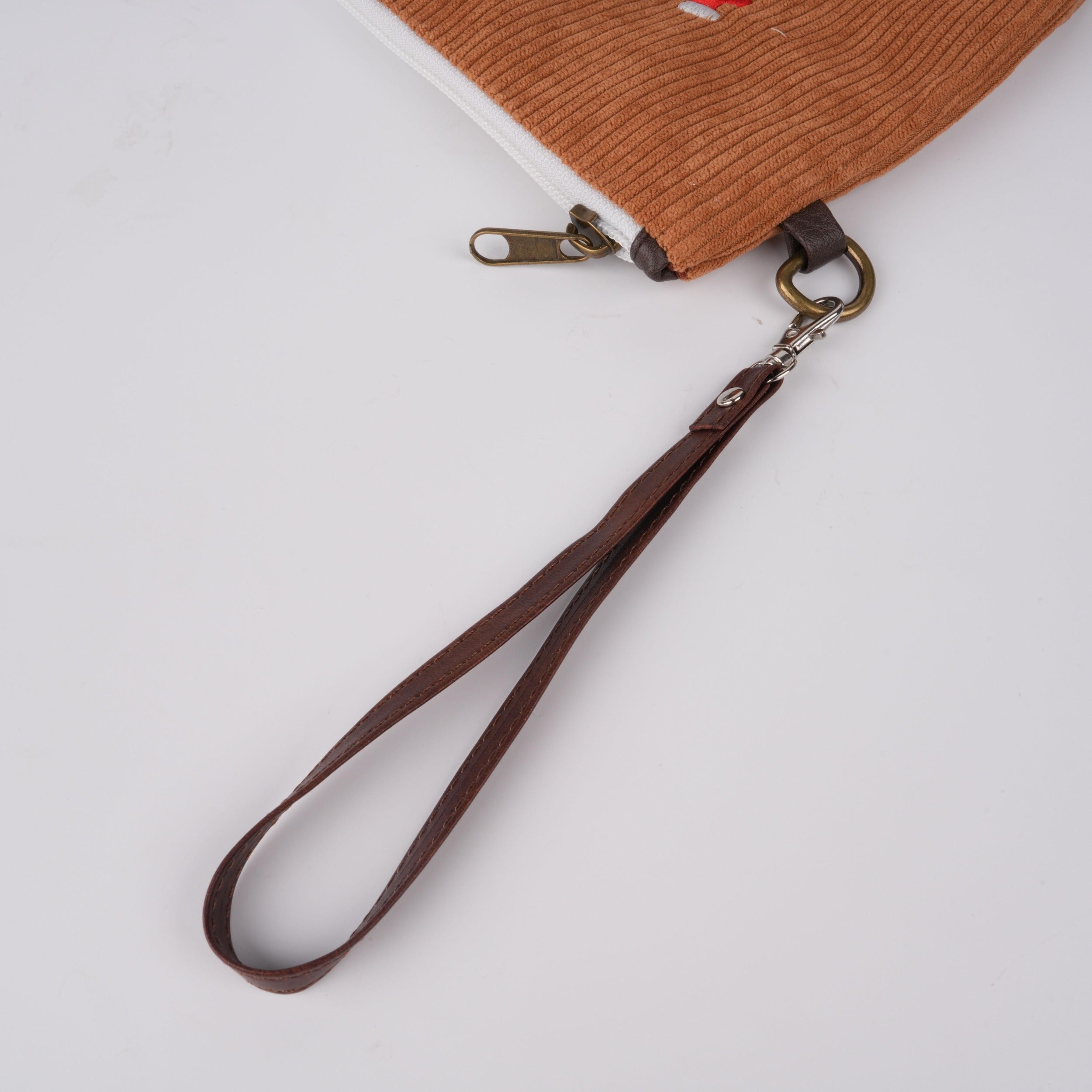 Totoro Corduroy Christmas Switch Bag,Cute Design for Makeup & Personal Items