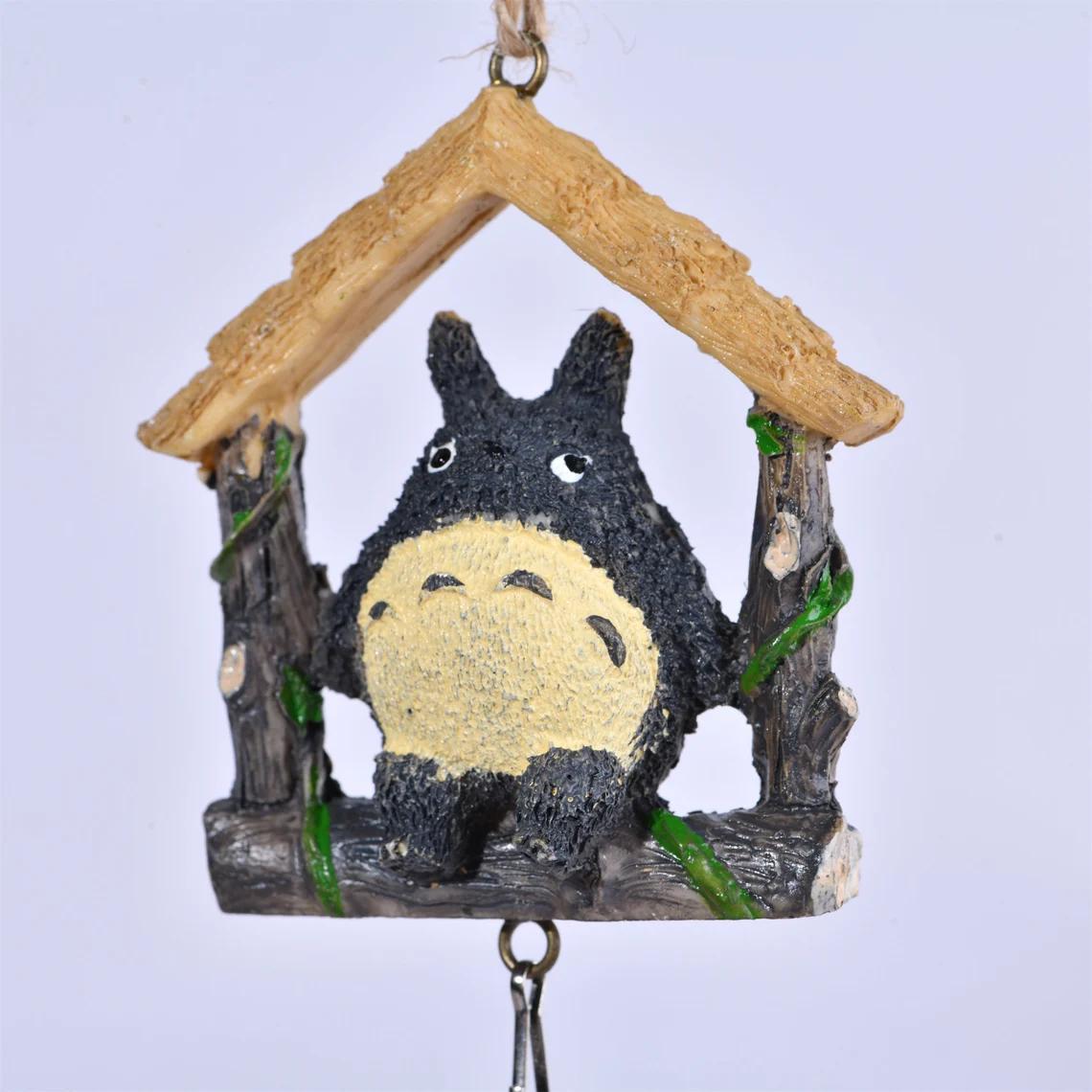 My Neighbor Totoro Resin Wind Chime Pendant,Cute Wind Chimes Hanging Decor