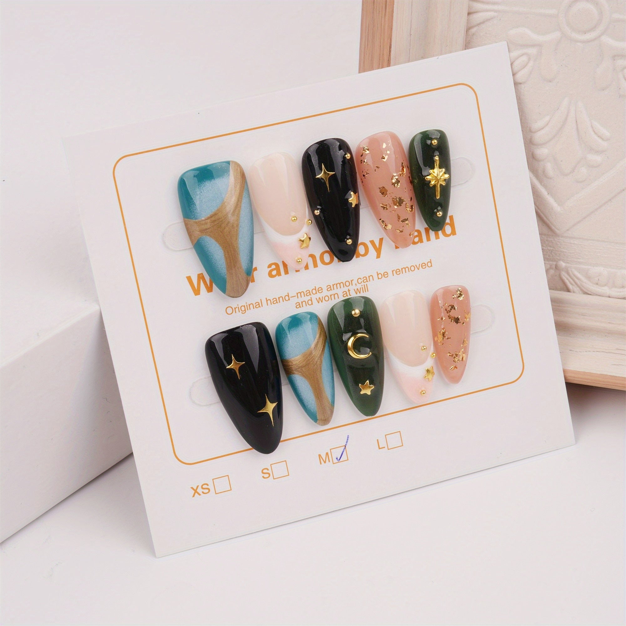 Colorful Graffiti Hand Painted Nail/ Almond Press on Nails/ Hand Made Press on Nails/Faux Acrylic Nails/ Gel Nails/Press on Nails