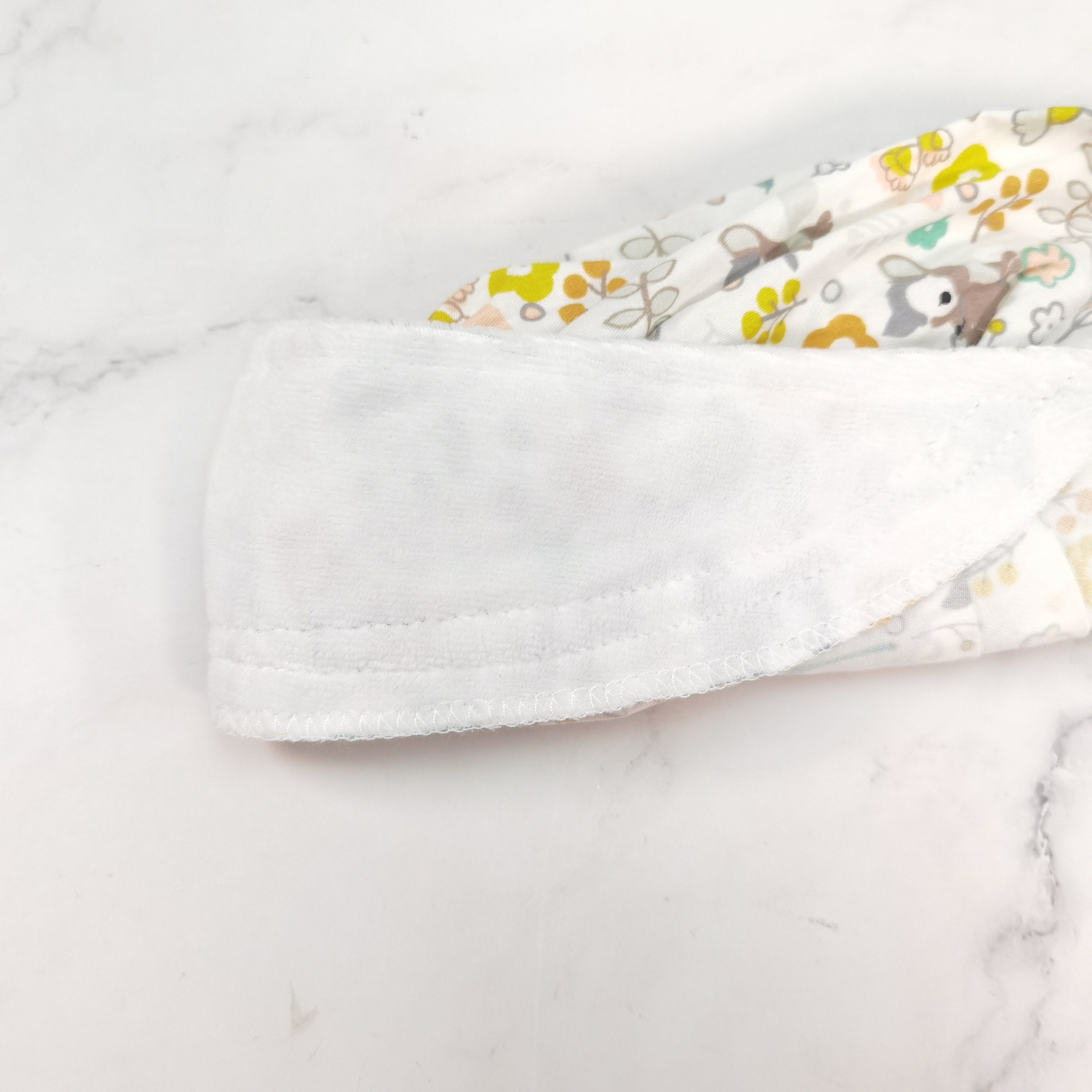 Cute Dawn White Cotton Bouffant Scrub Cap