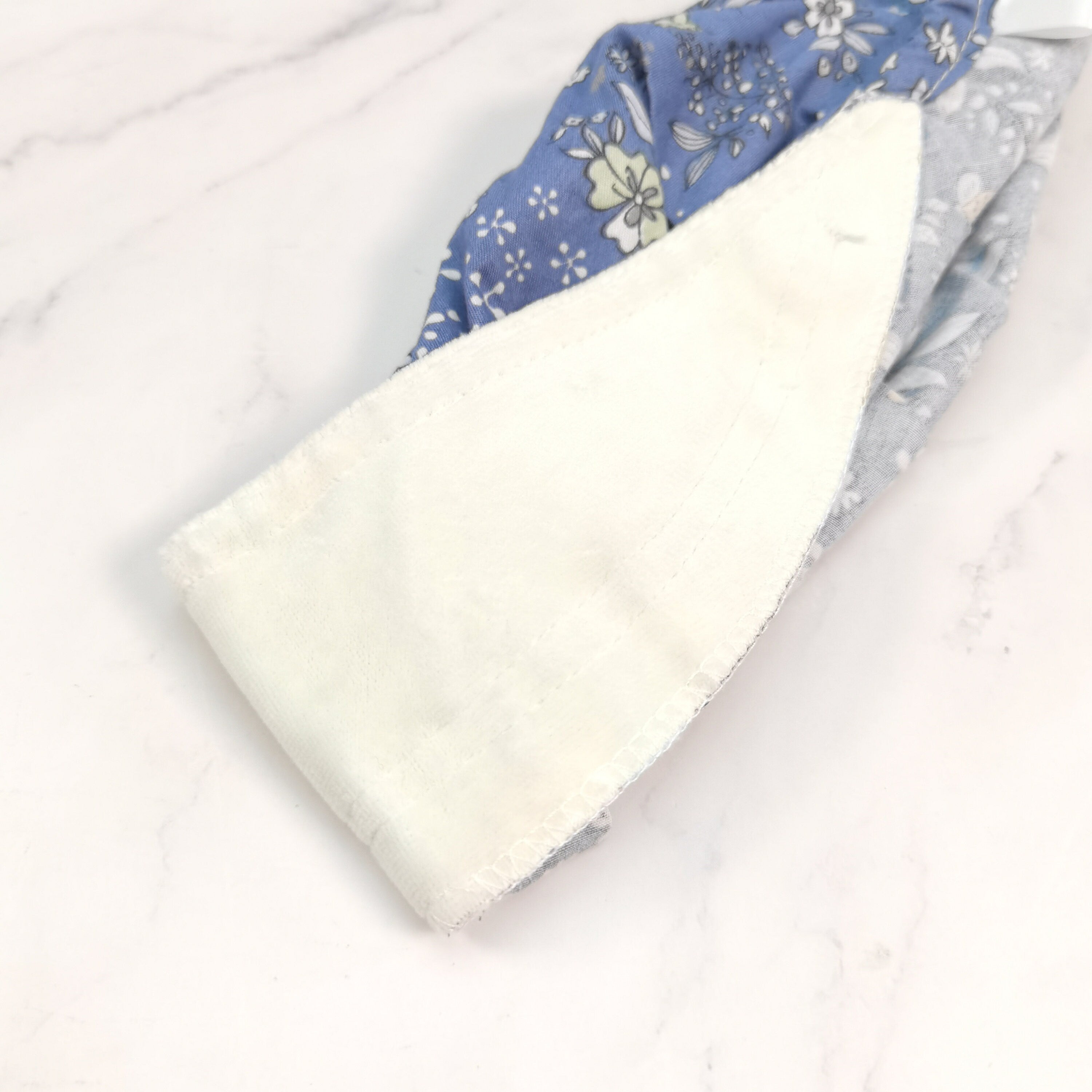 Navy Baby's Breath Bouffant Scrub Cap