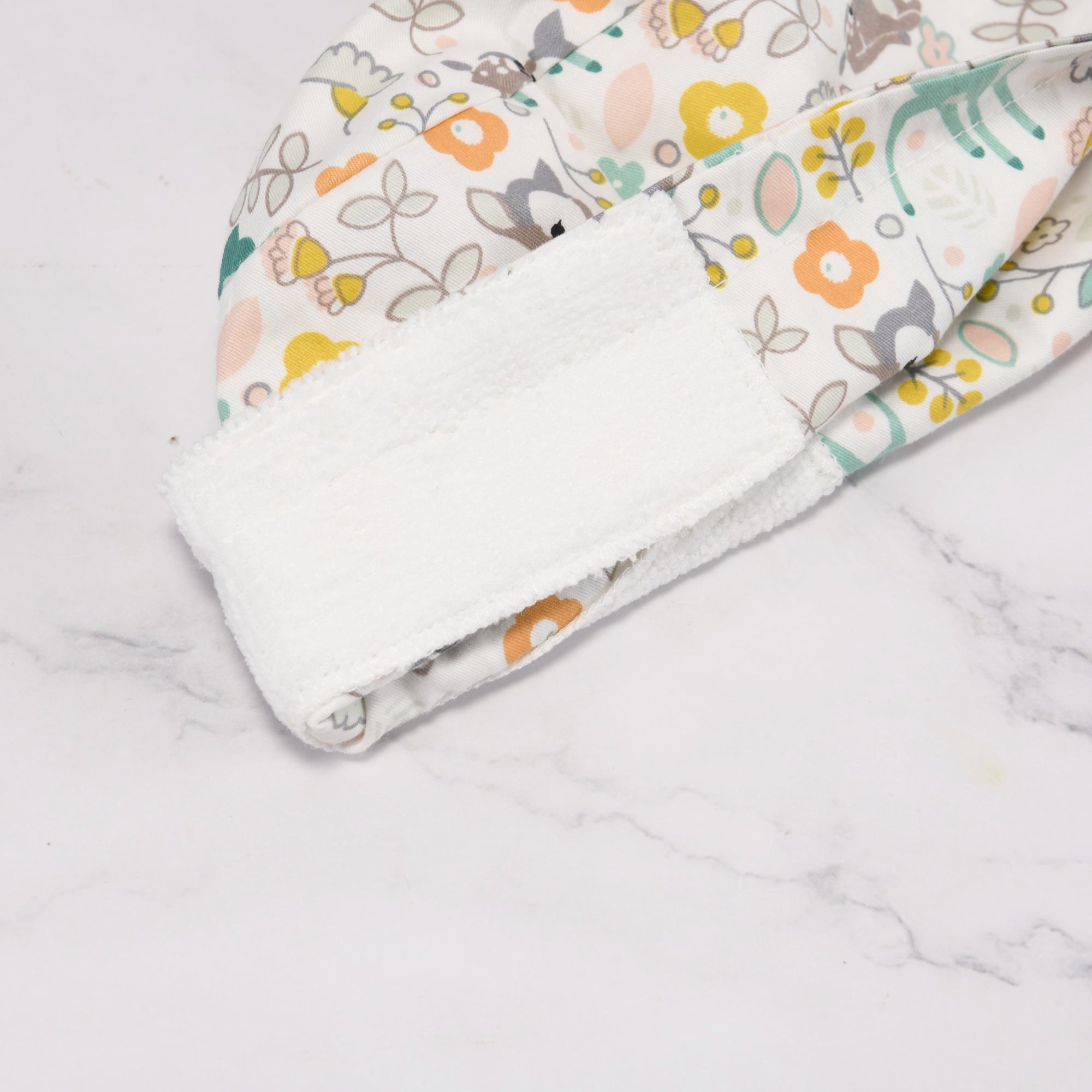 Cute Animal Print White Ponytail Surgical Scrub Cap