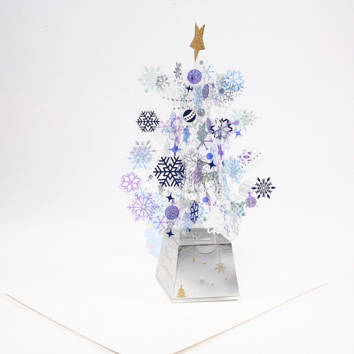 3D Crystal Christmas Tree Pop Up Card