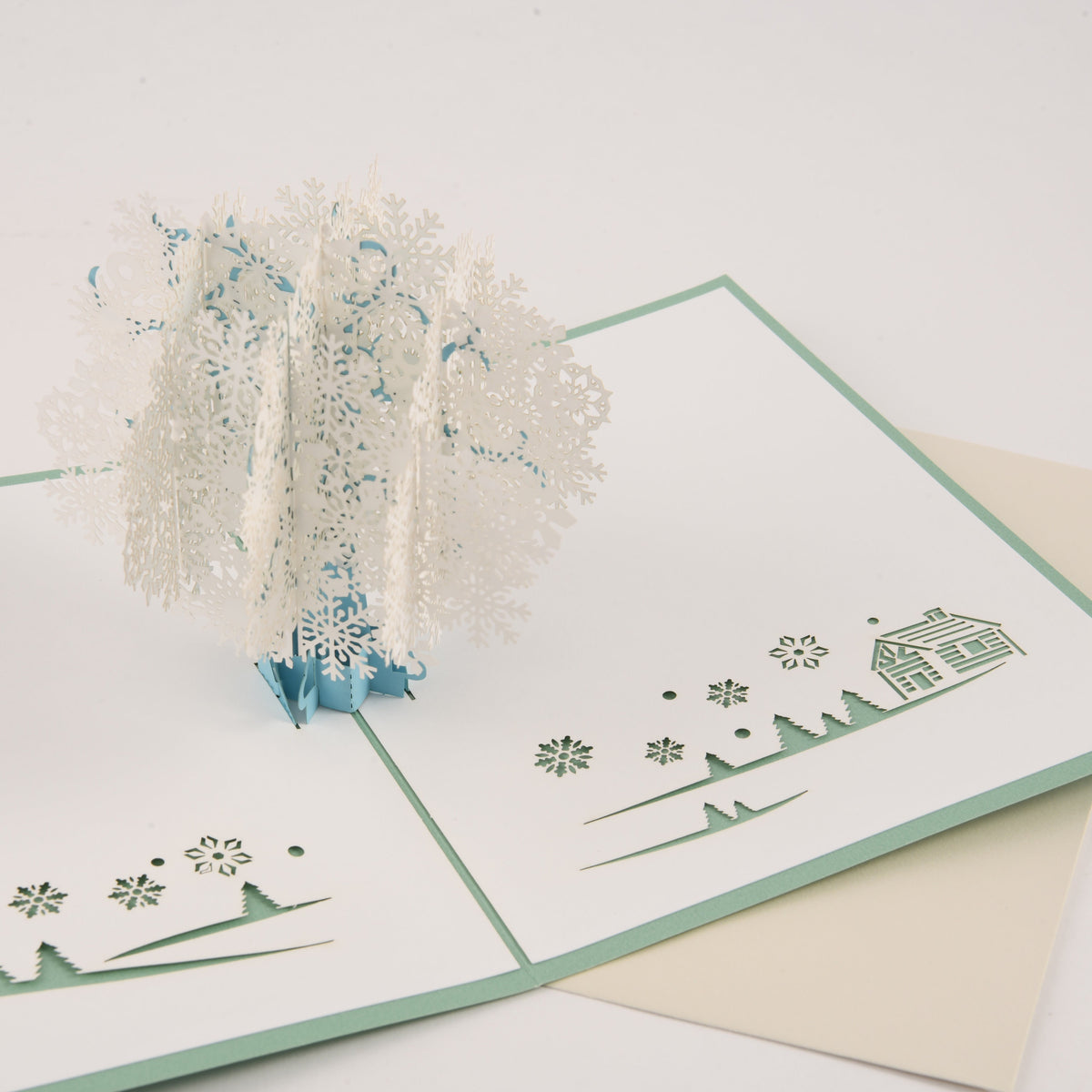 Snowflake Tree Pop Up Christmas Card