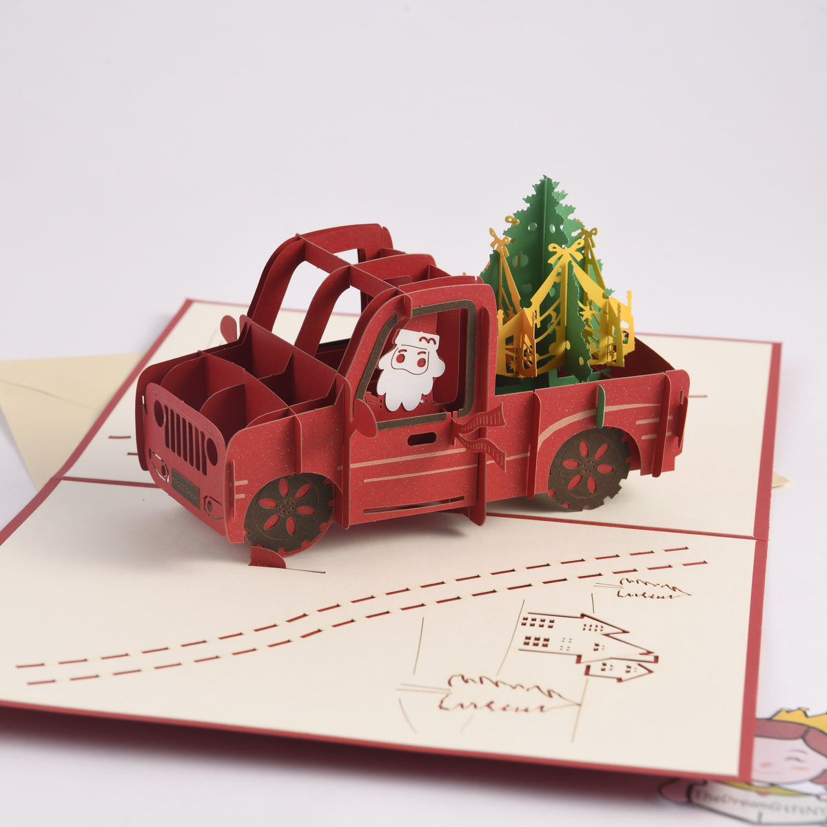Funny Christmas Tree Pop Up Card
