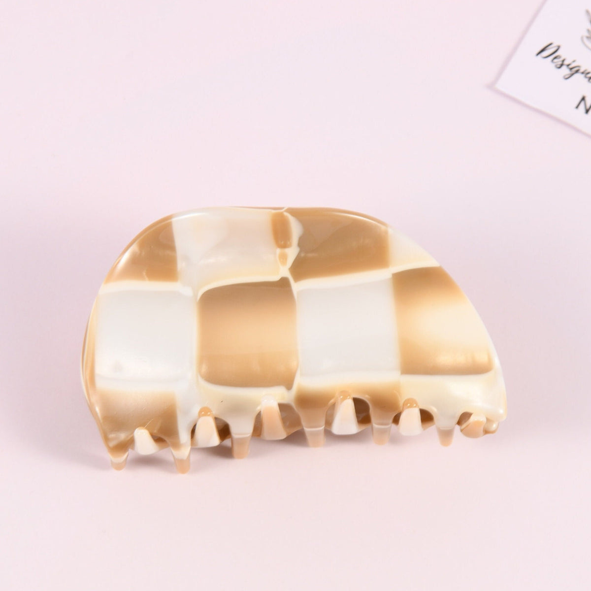 Engraved Acetate Hair Clip