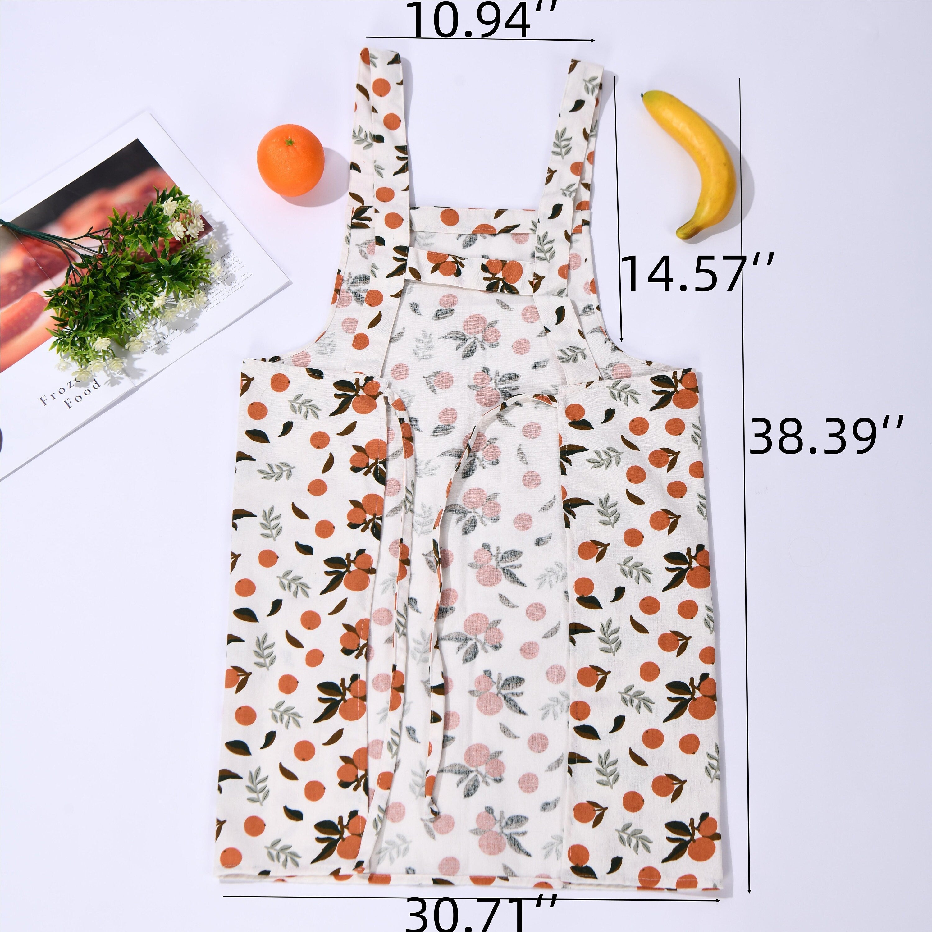 Fruit Cute Linen Vest Apron