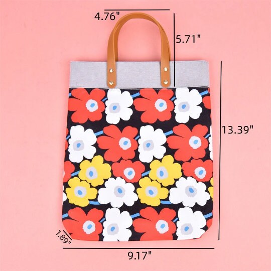 Handmade Large Flower Tote Bag