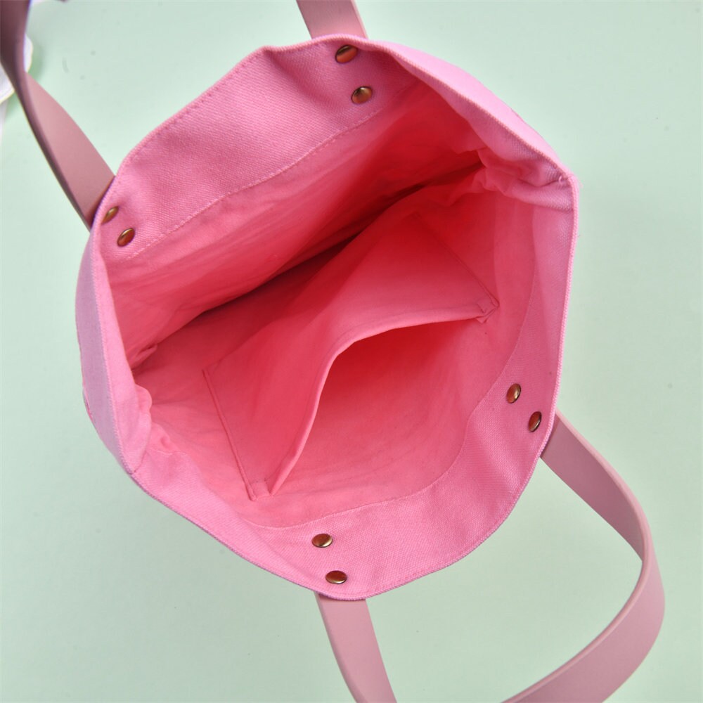 Handmade Garden Tulip Flowers Tote Bag