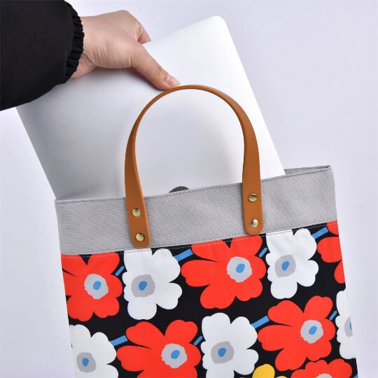 Handmade Large Flower Tote Bag