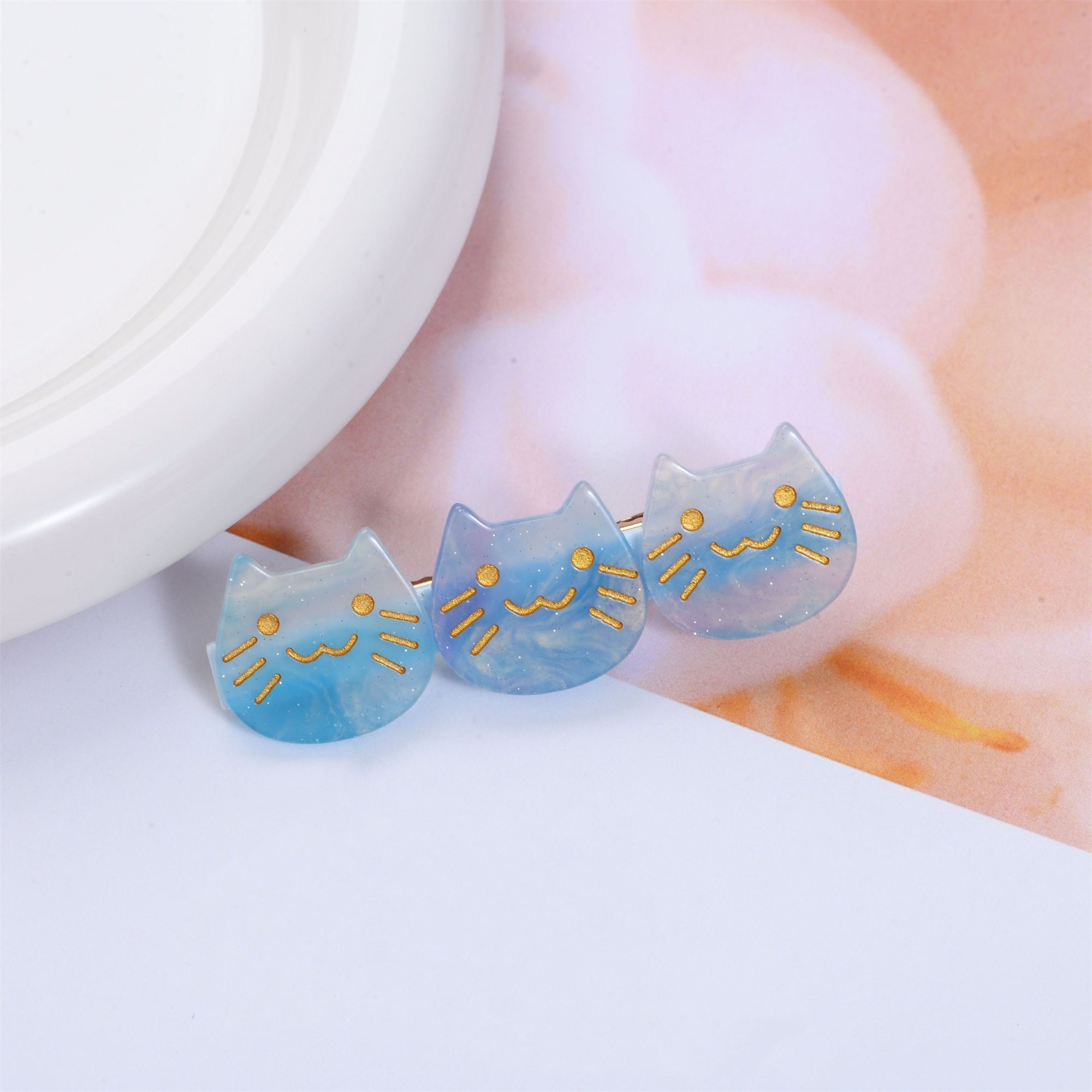 Kitten Hair Barrette, Cute Animal Design Hair Clips
