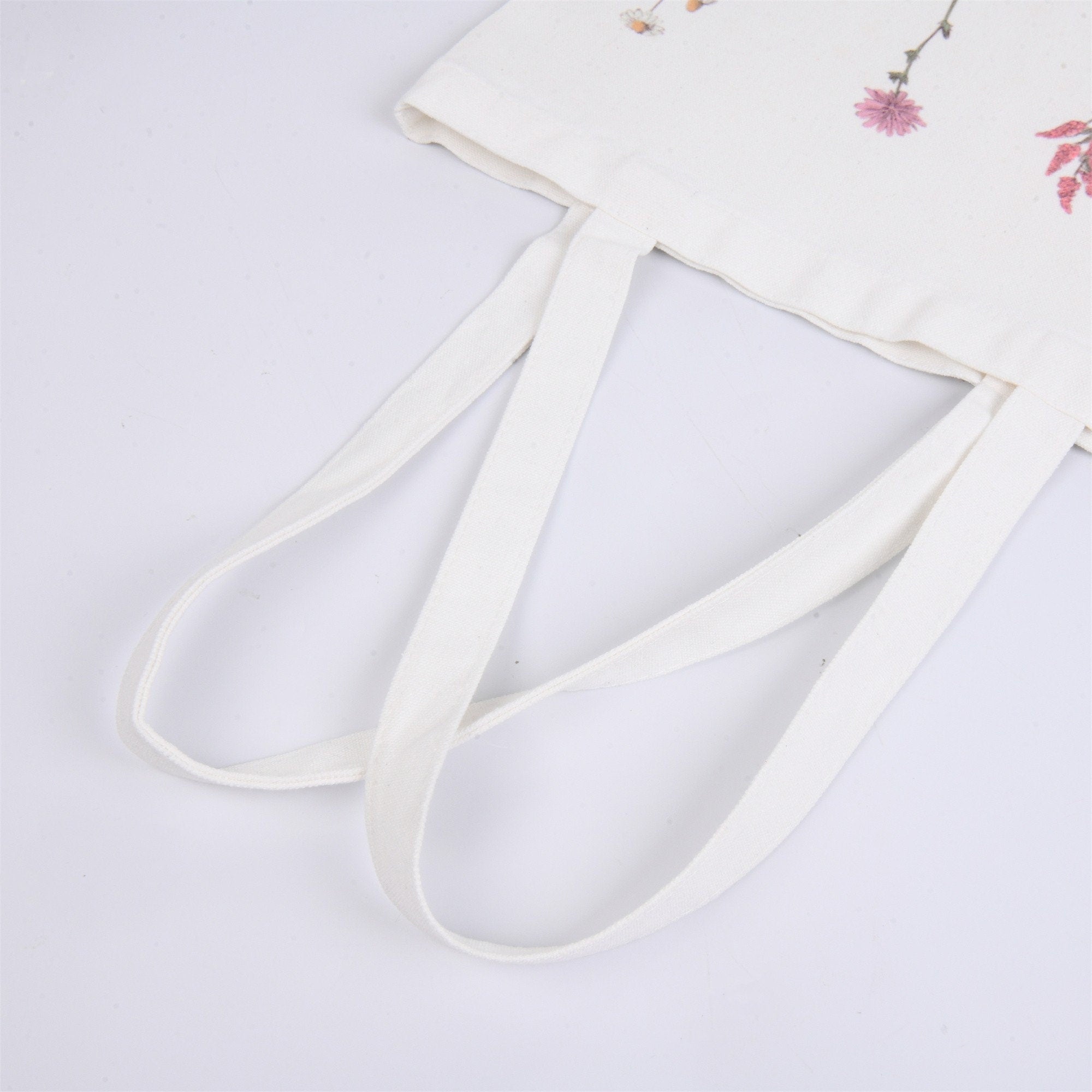 Floral Watercolor Print Tote Bag