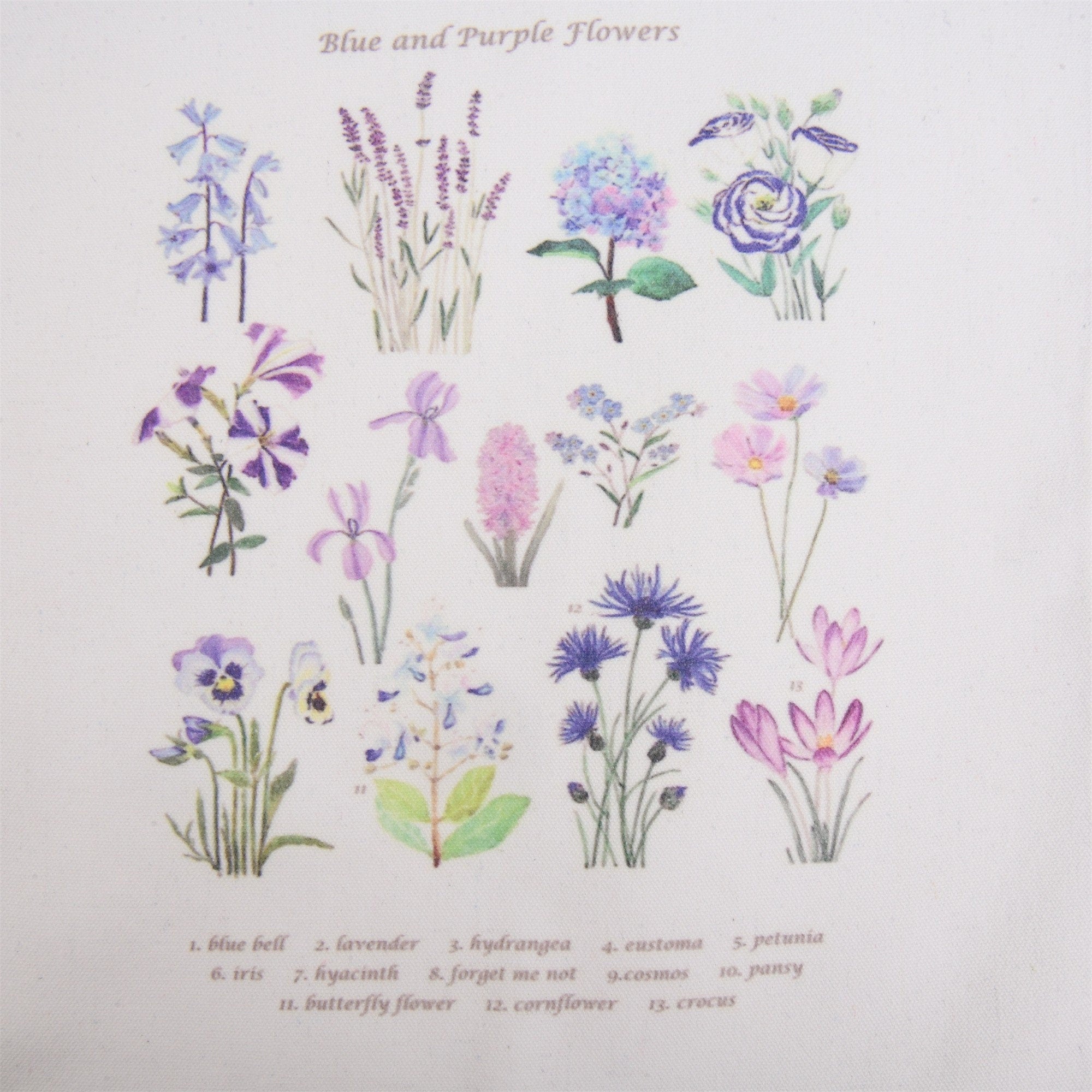 Floral Watercolor Print Tote Bag