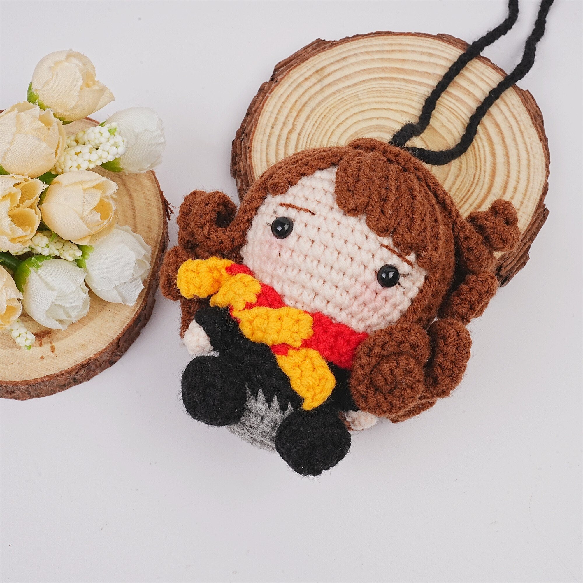 Handmade Knit Harry Potter Doll Car Pendant Crochet Oranment