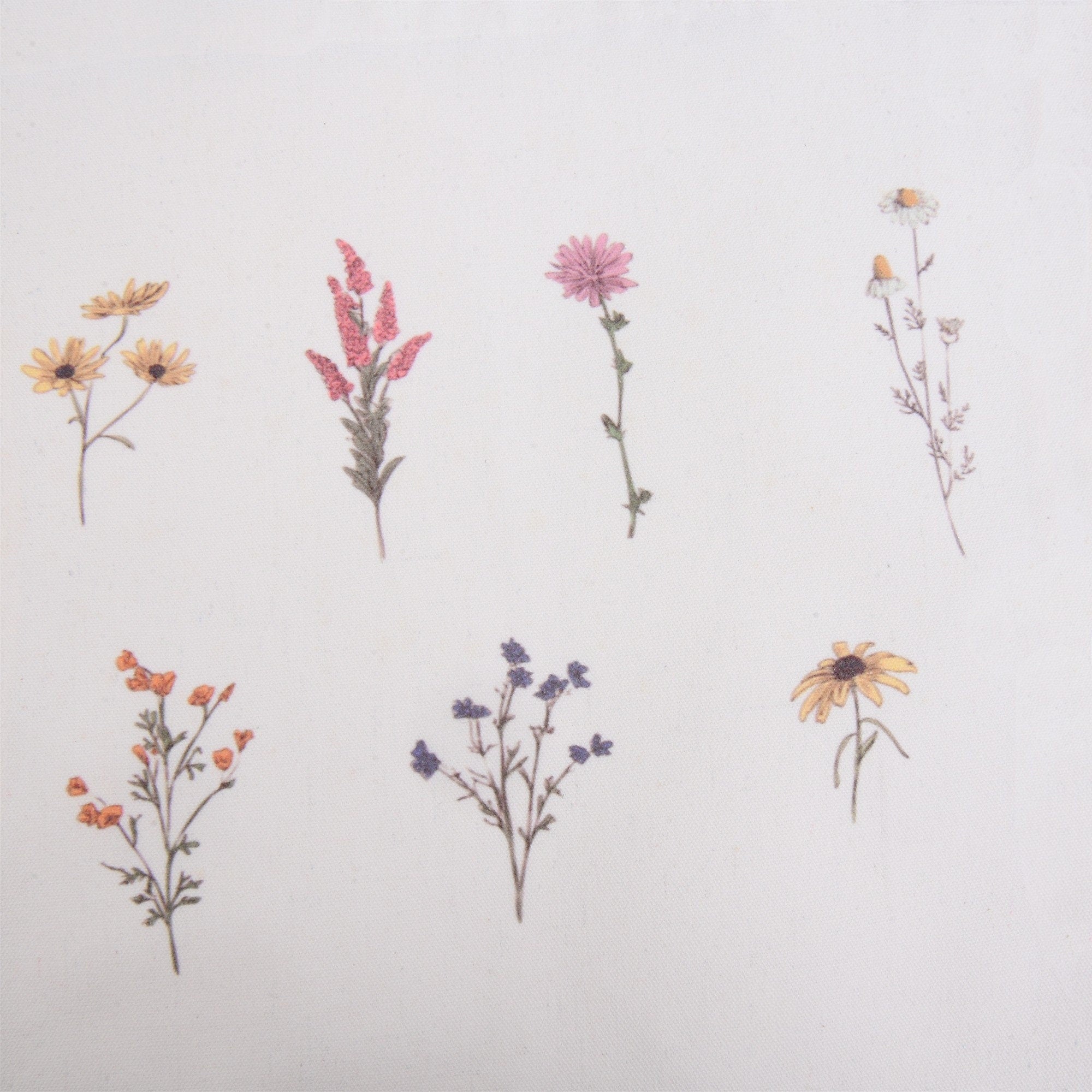 Floral Watercolor Print Tote Bag