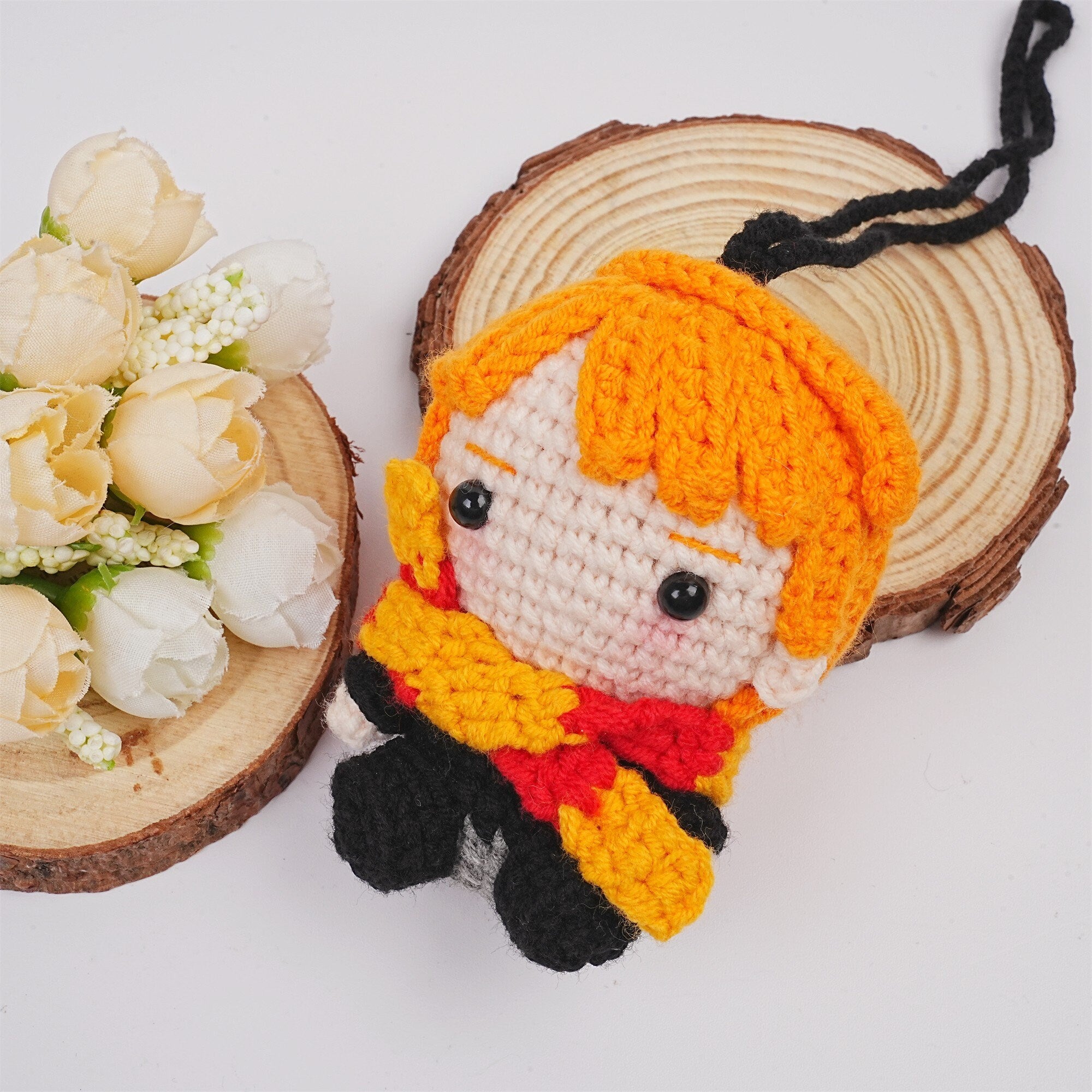 Handmade Knit Harry Potter Doll Car Pendant Crochet Oranment