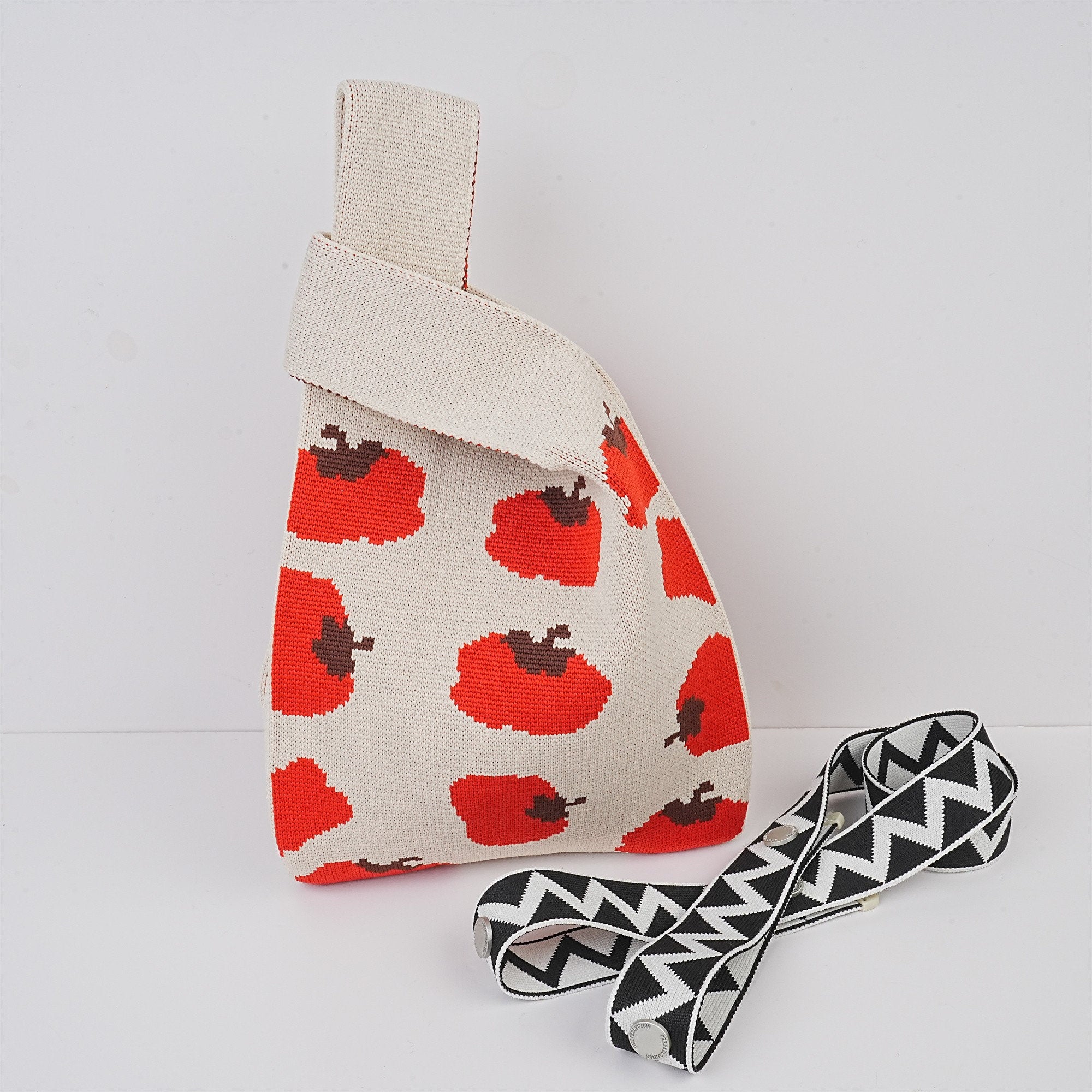 Crochet Tomato Wrist Bag