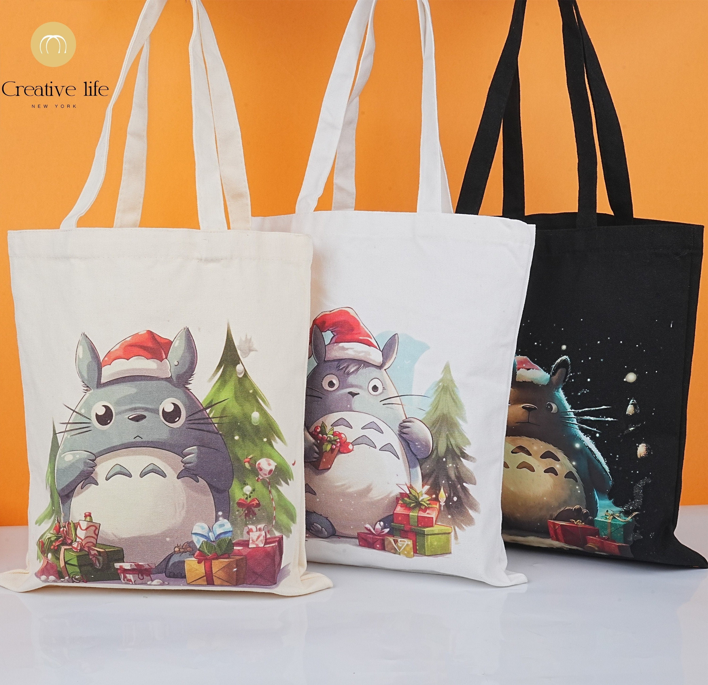 Handmade Totoro Gift Christmas Tote Bag