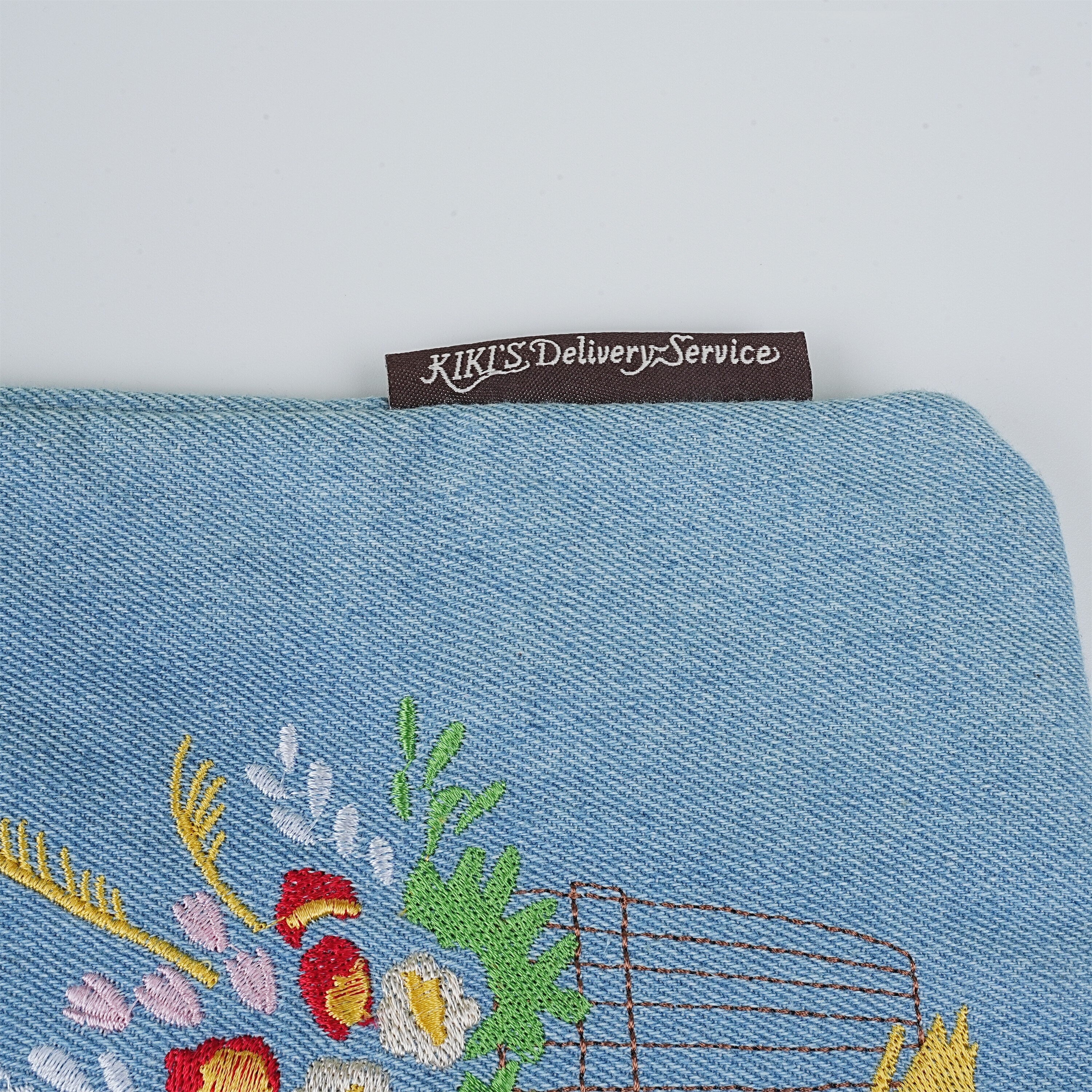 Embroidered Kiki's Delivery Service/My neighbor Totoro Denim Canvas Tote Bag