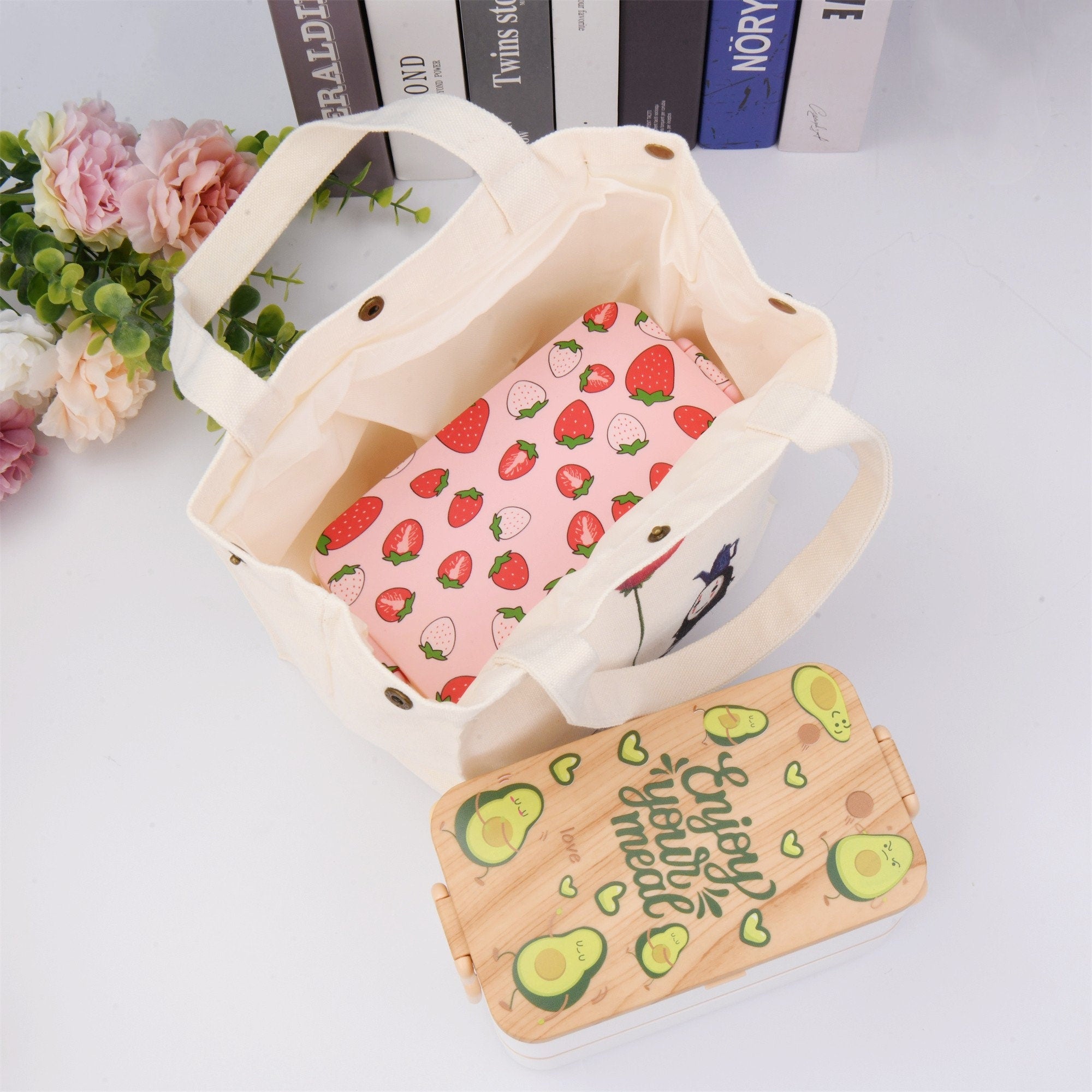 Handmade Kawaii Anime No Face Man/Totoro Tote Bag
